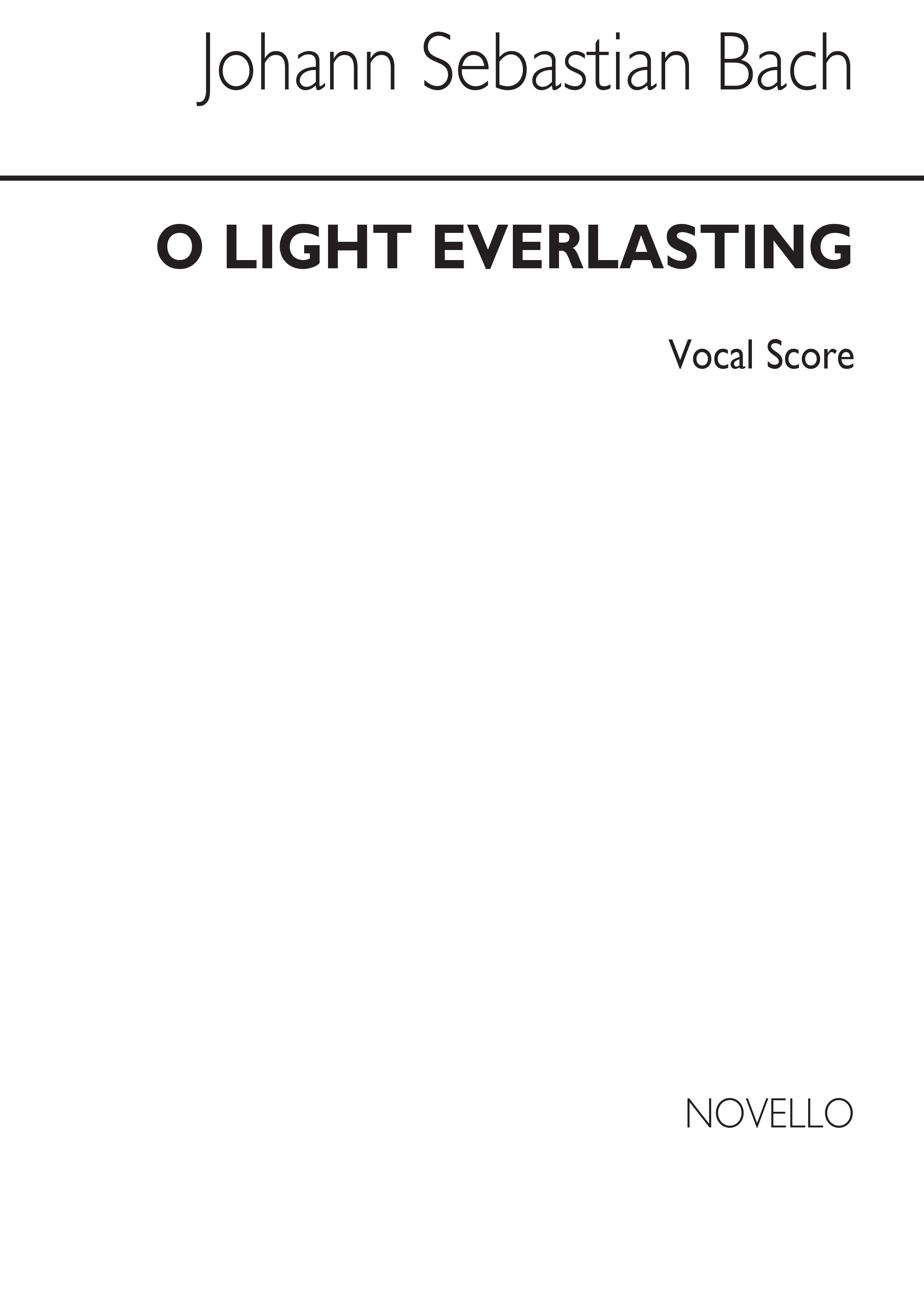 Bach, Js O Light Everlasting V/S