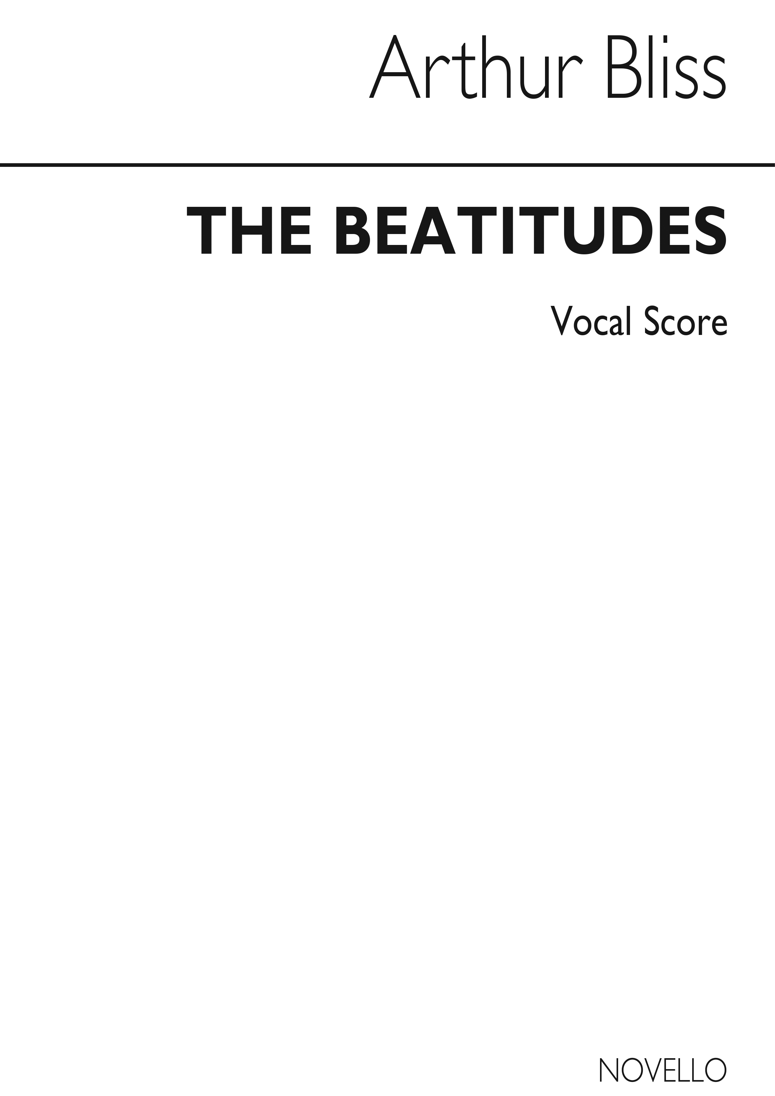 Bliss: Beatitudes (Vocal Score)