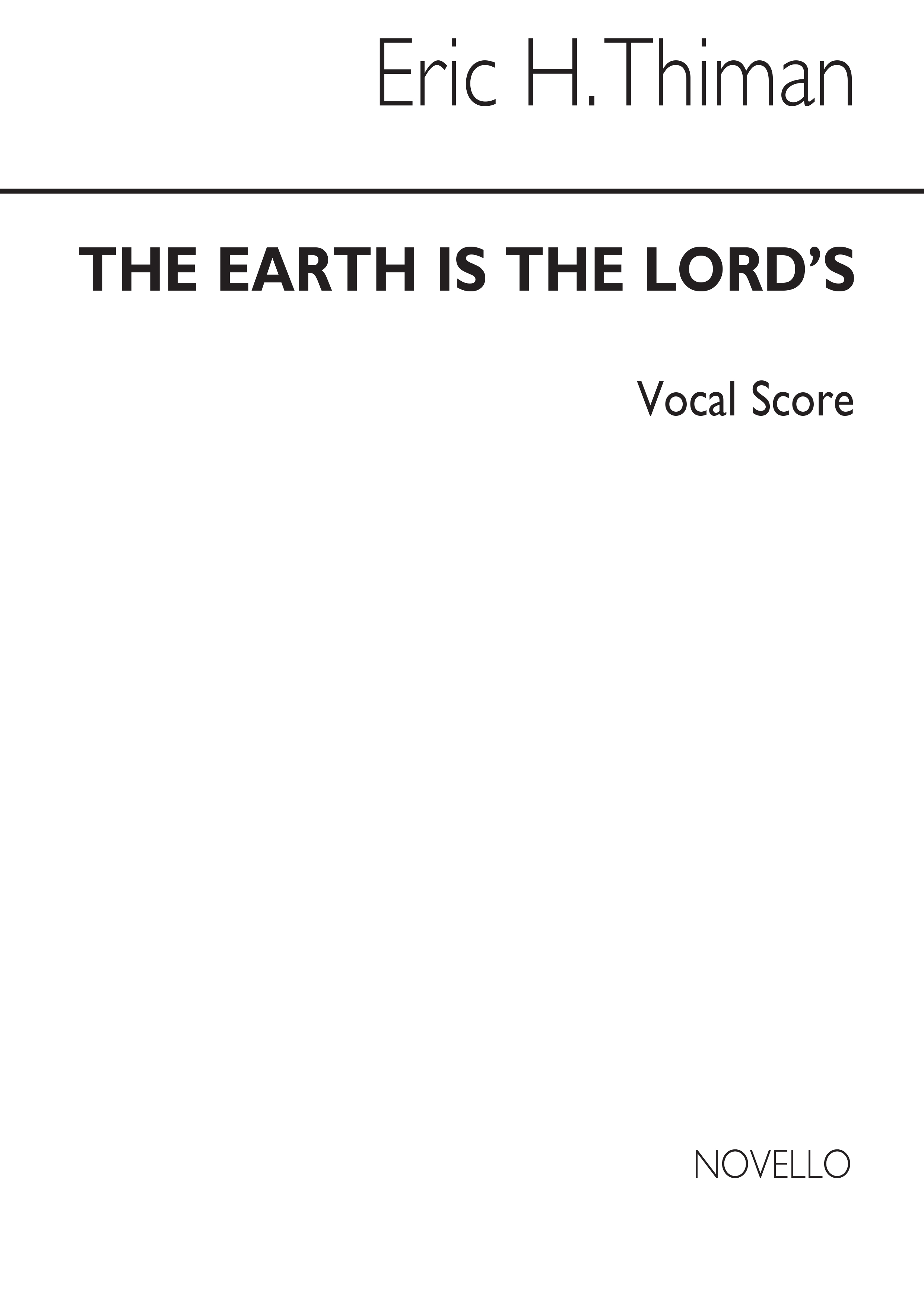 Thiman: The Earth Is The Lord's