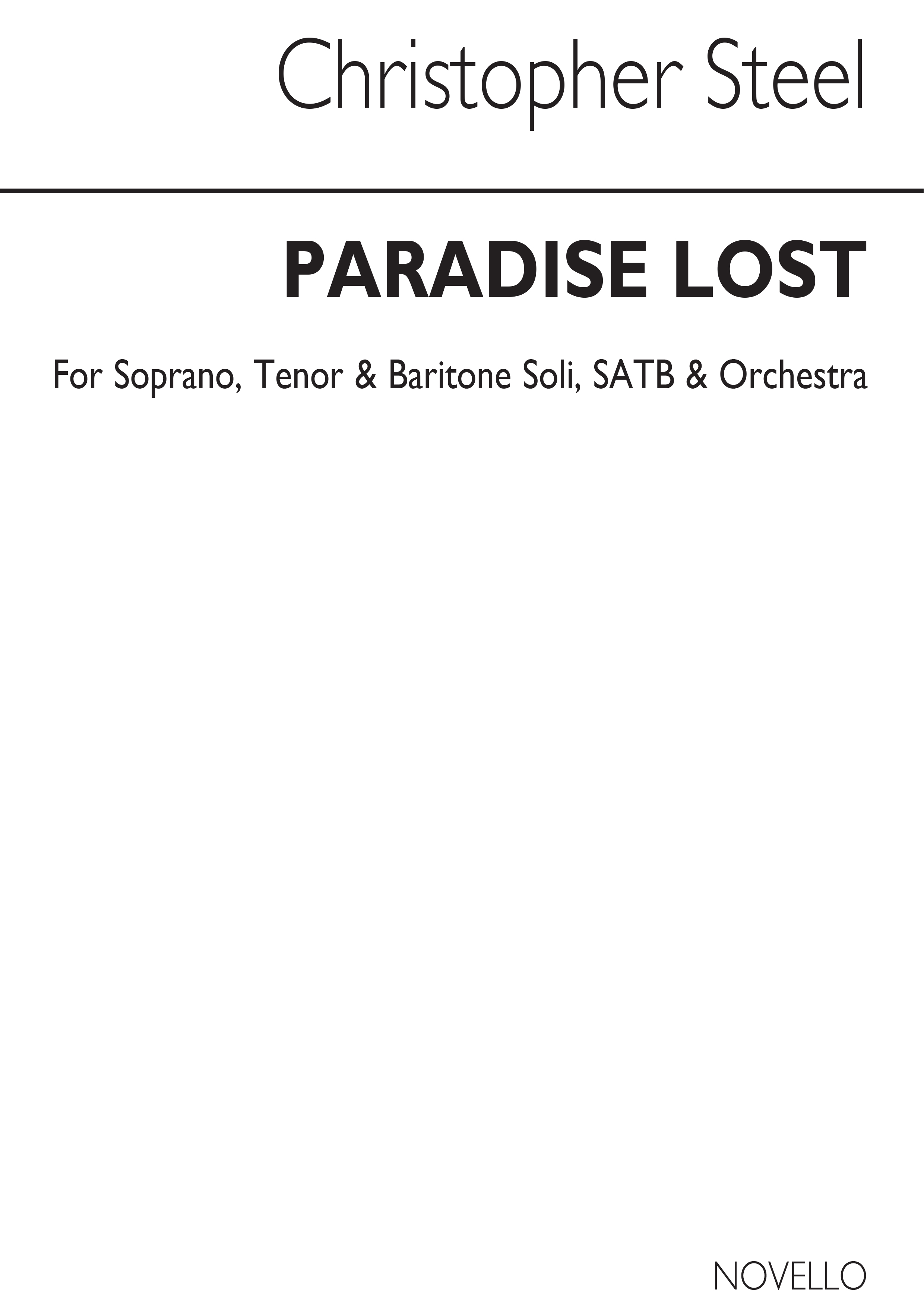 Steel: Paradise Lost (Vocal Score)