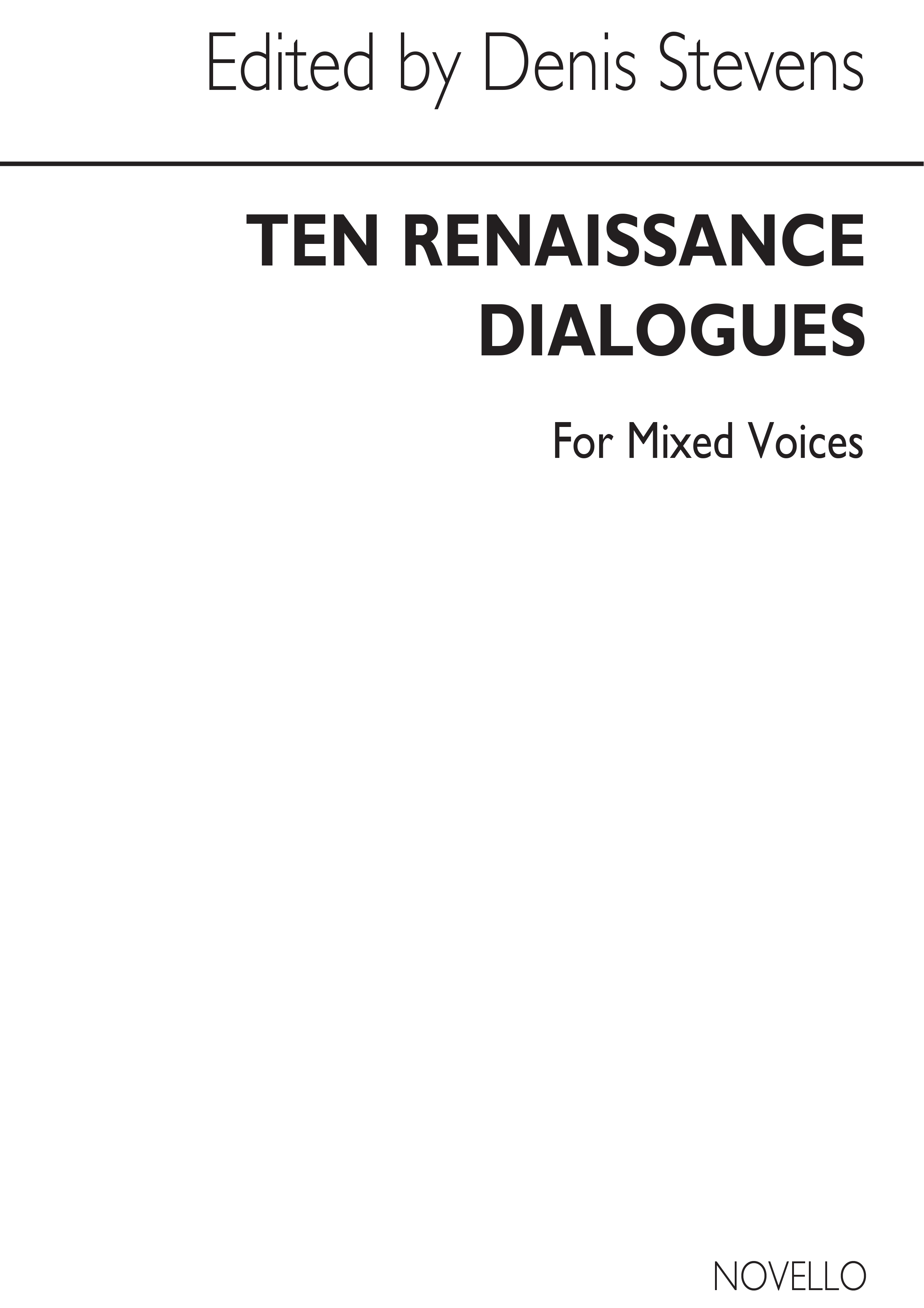 Bernard Stevens: Ten Renaissance Dialogues (Vocal Score)