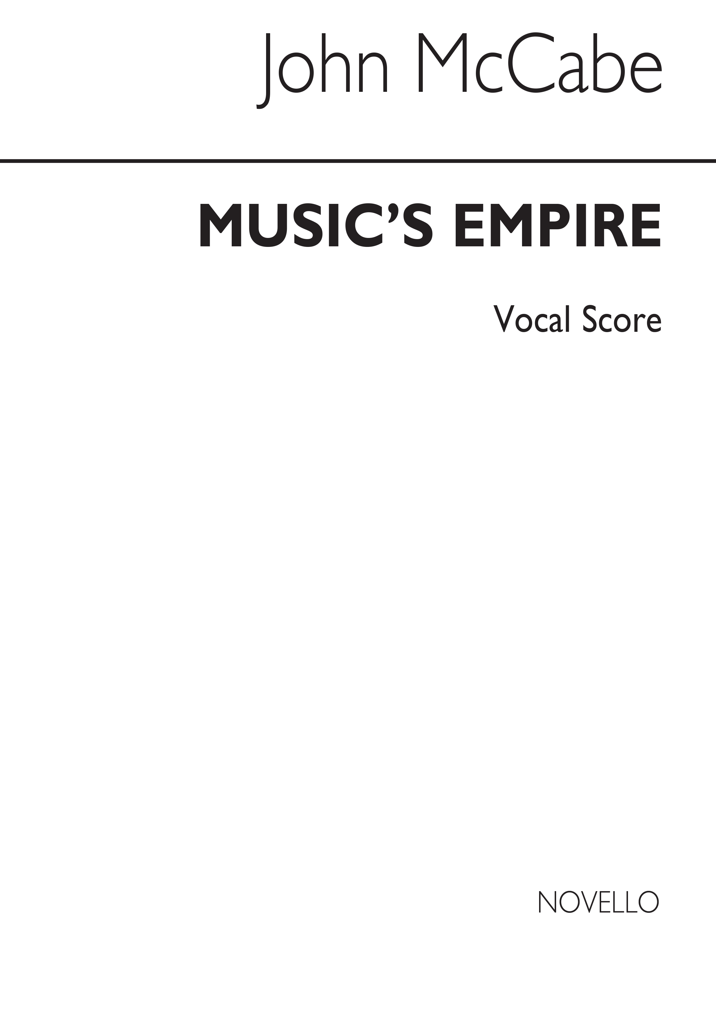 McCabe: Music's Empire (Vocal Score)
