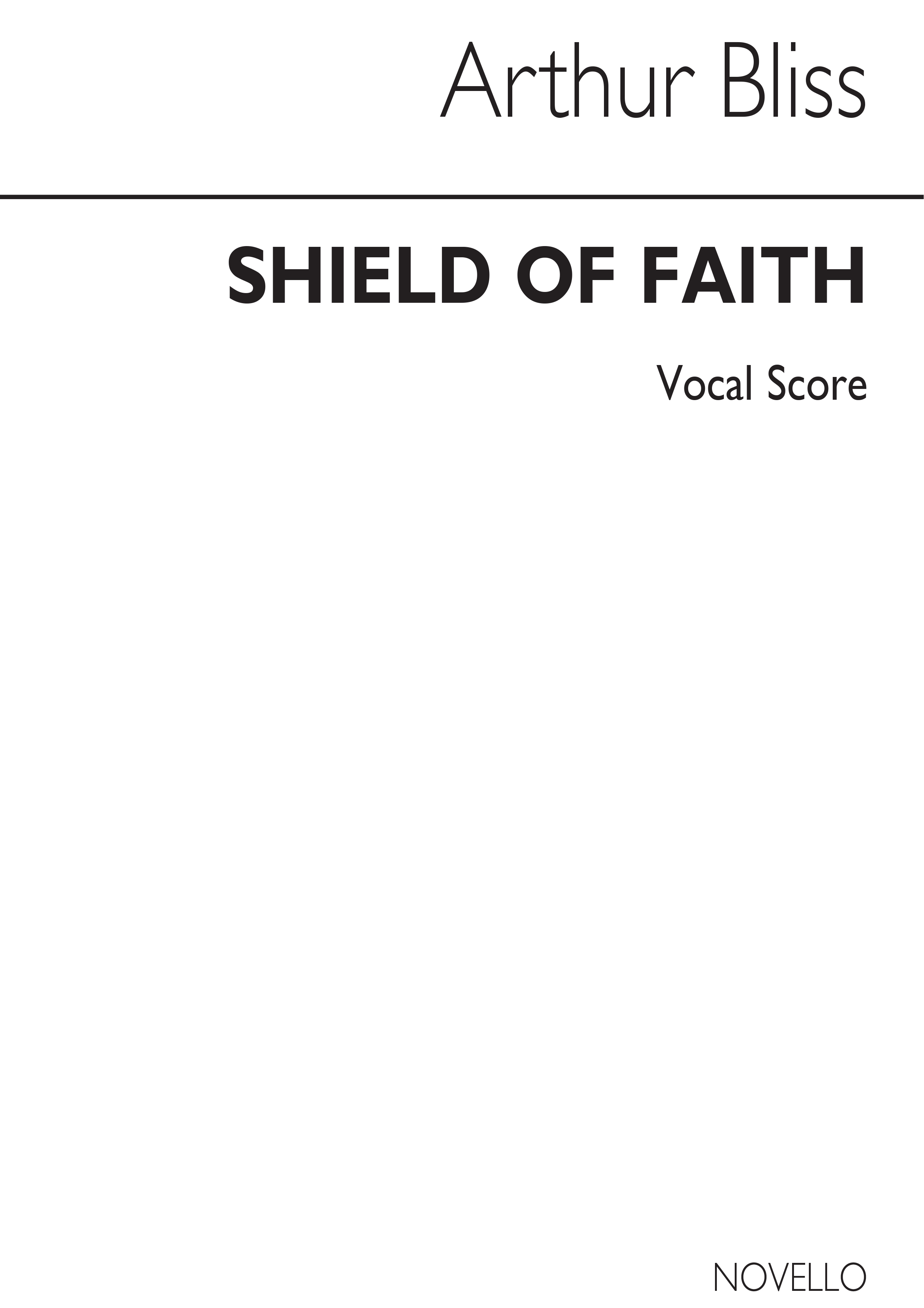 Arthur Bliss: Shield Of Faith (Vocal Score)