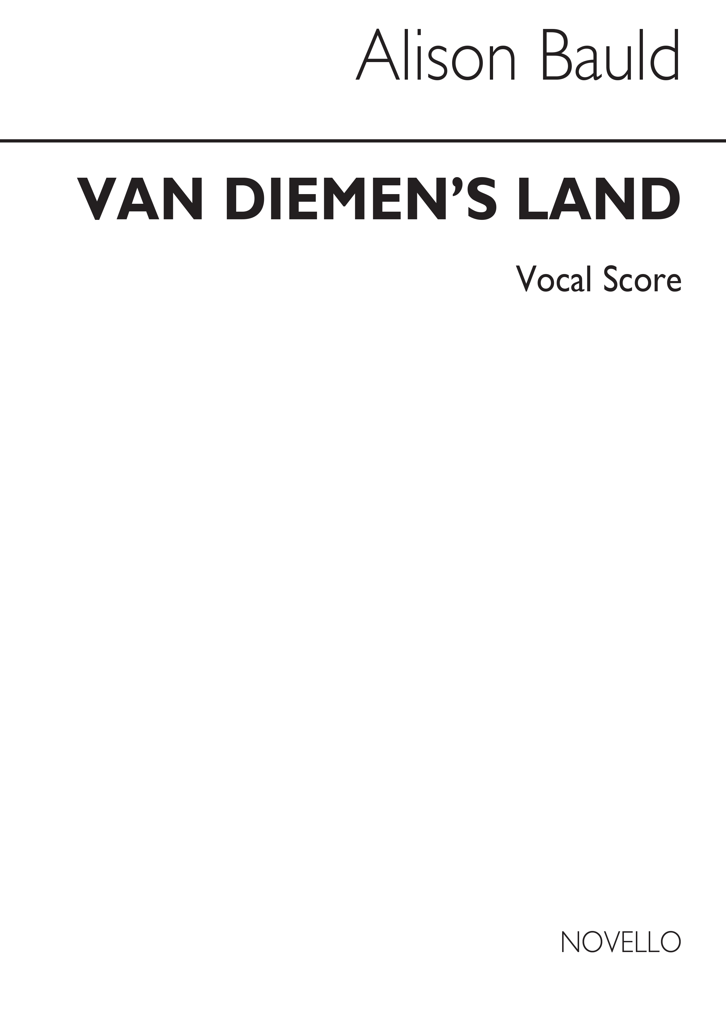Bauld: Van Diemen's Land for SATB Chorus