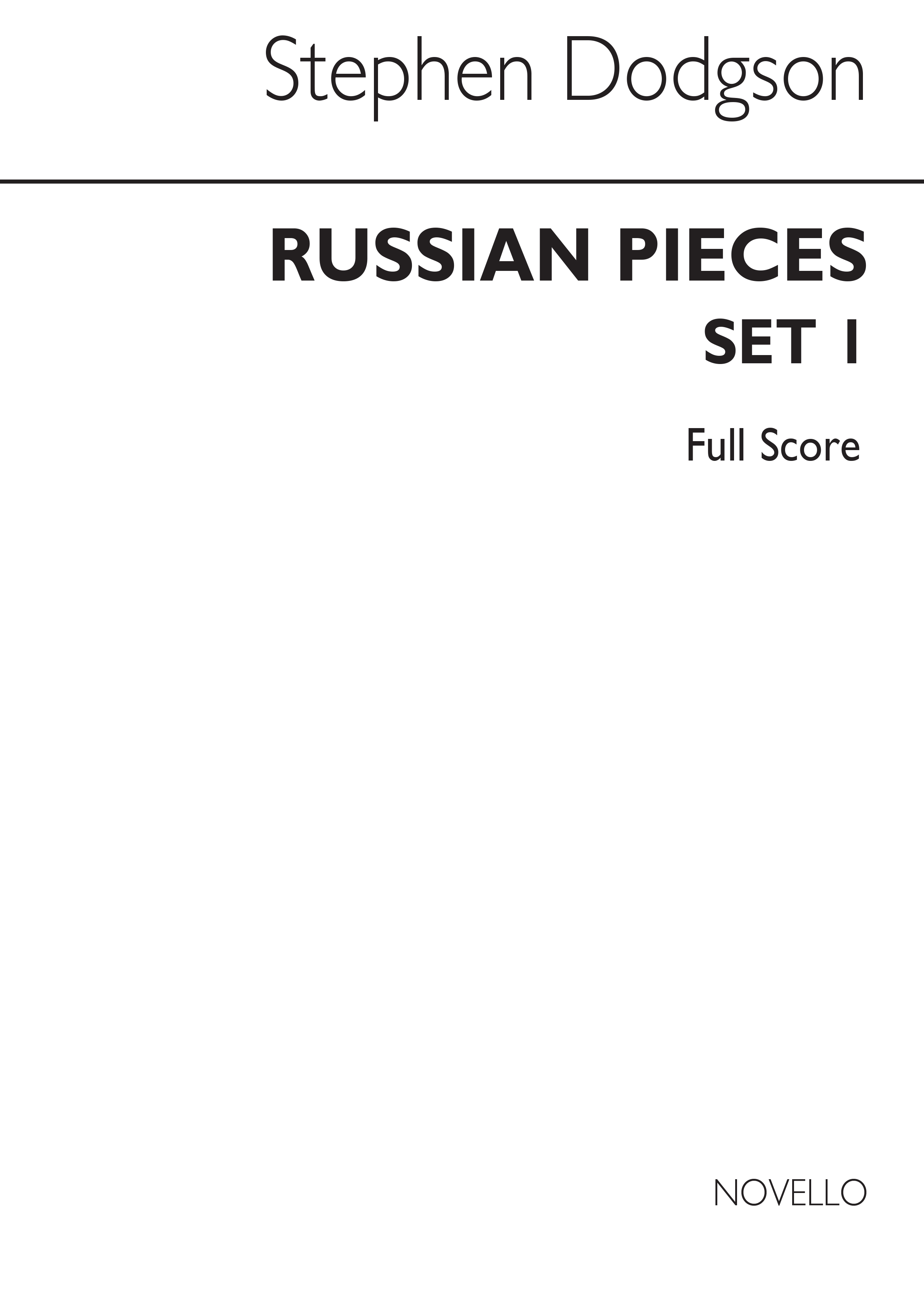 Dodgson: Russian Pieces Set 1 (Score)