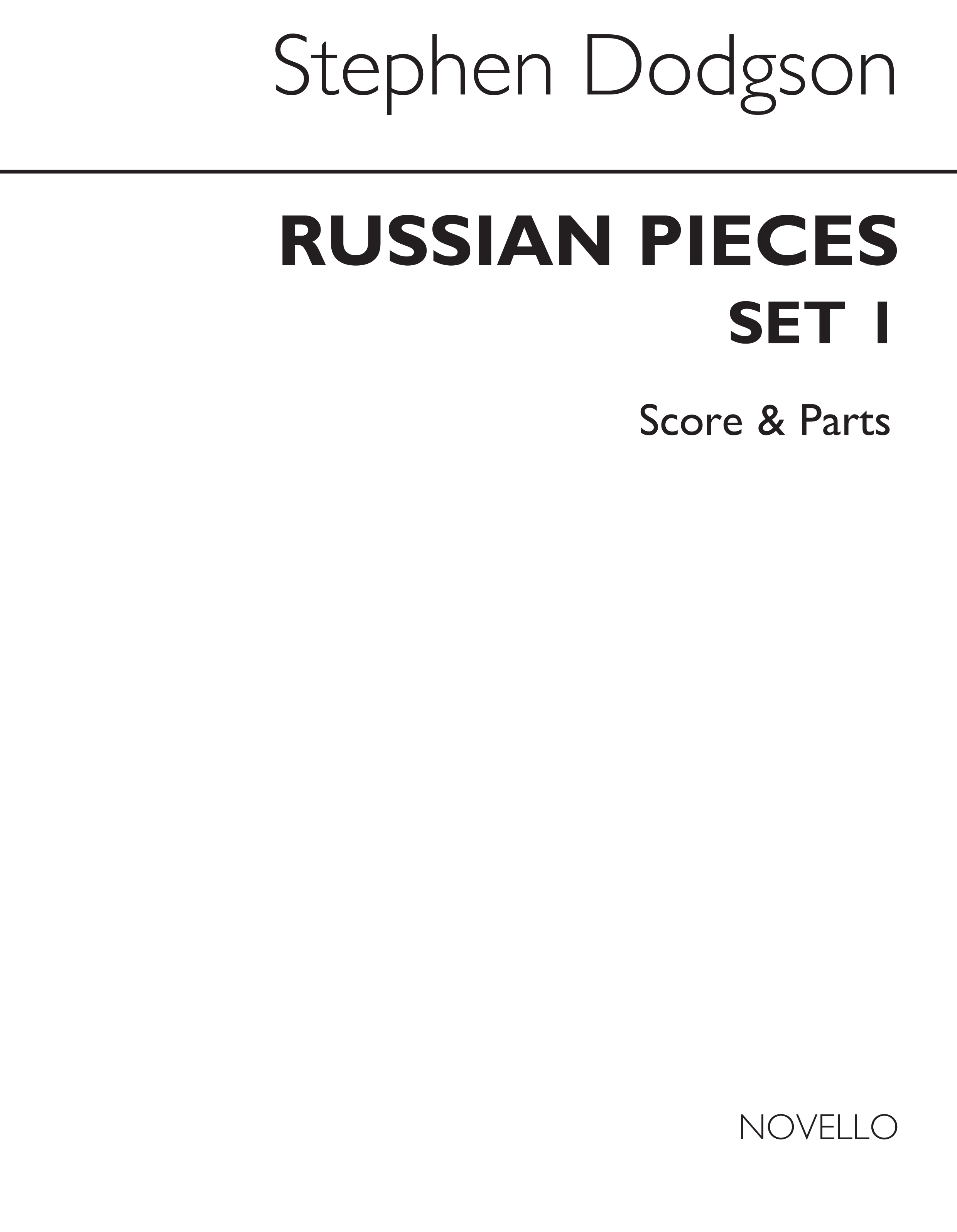 Dodgson: Russian Pieces Set 1 (Score and Parts)