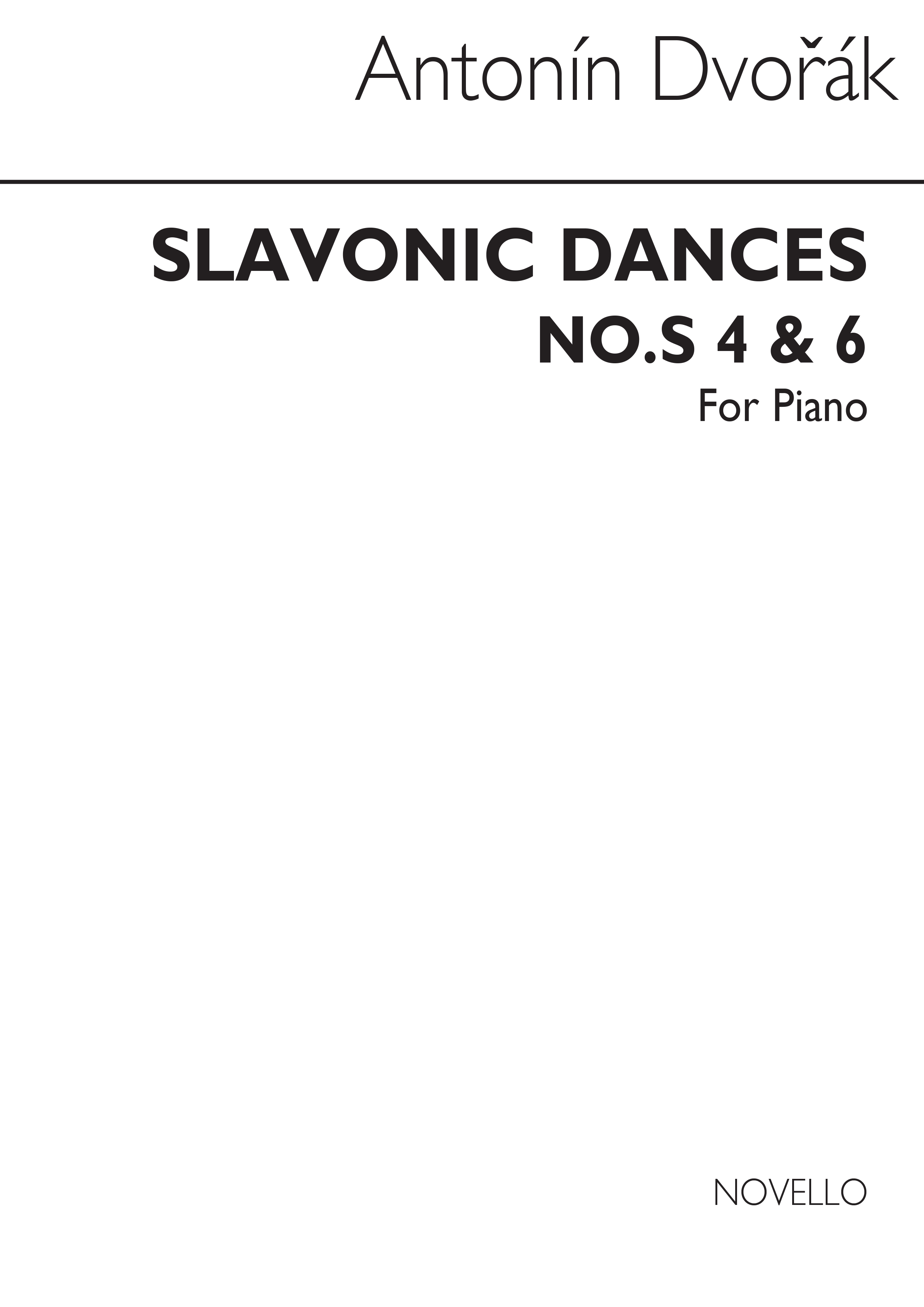 Antonin Dvorak: Slavonic Dances Nos. 4 And 6 (Piano Part)
