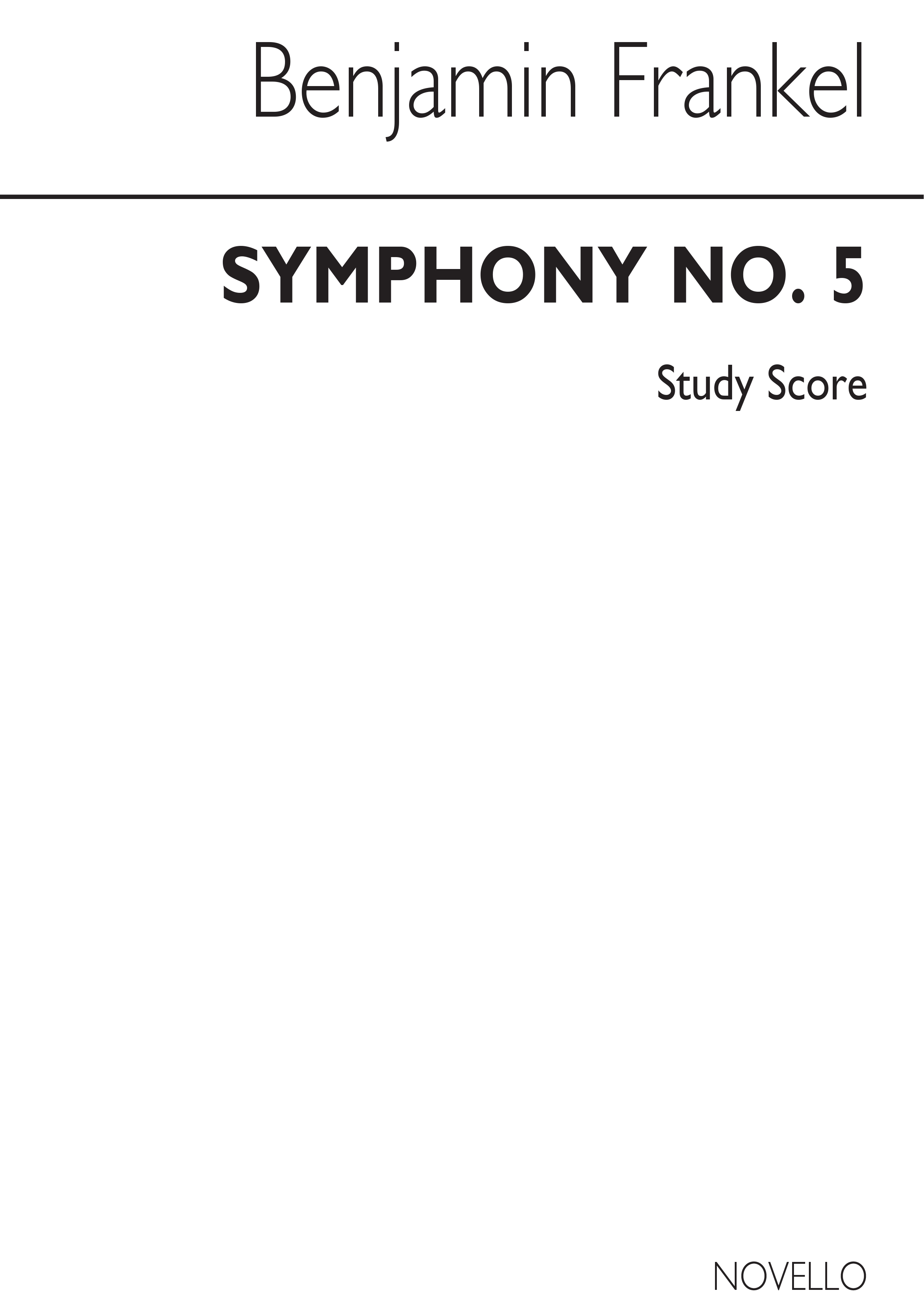 Benjamin Frankel: Symphony No.5 Op.46 (Study Score)