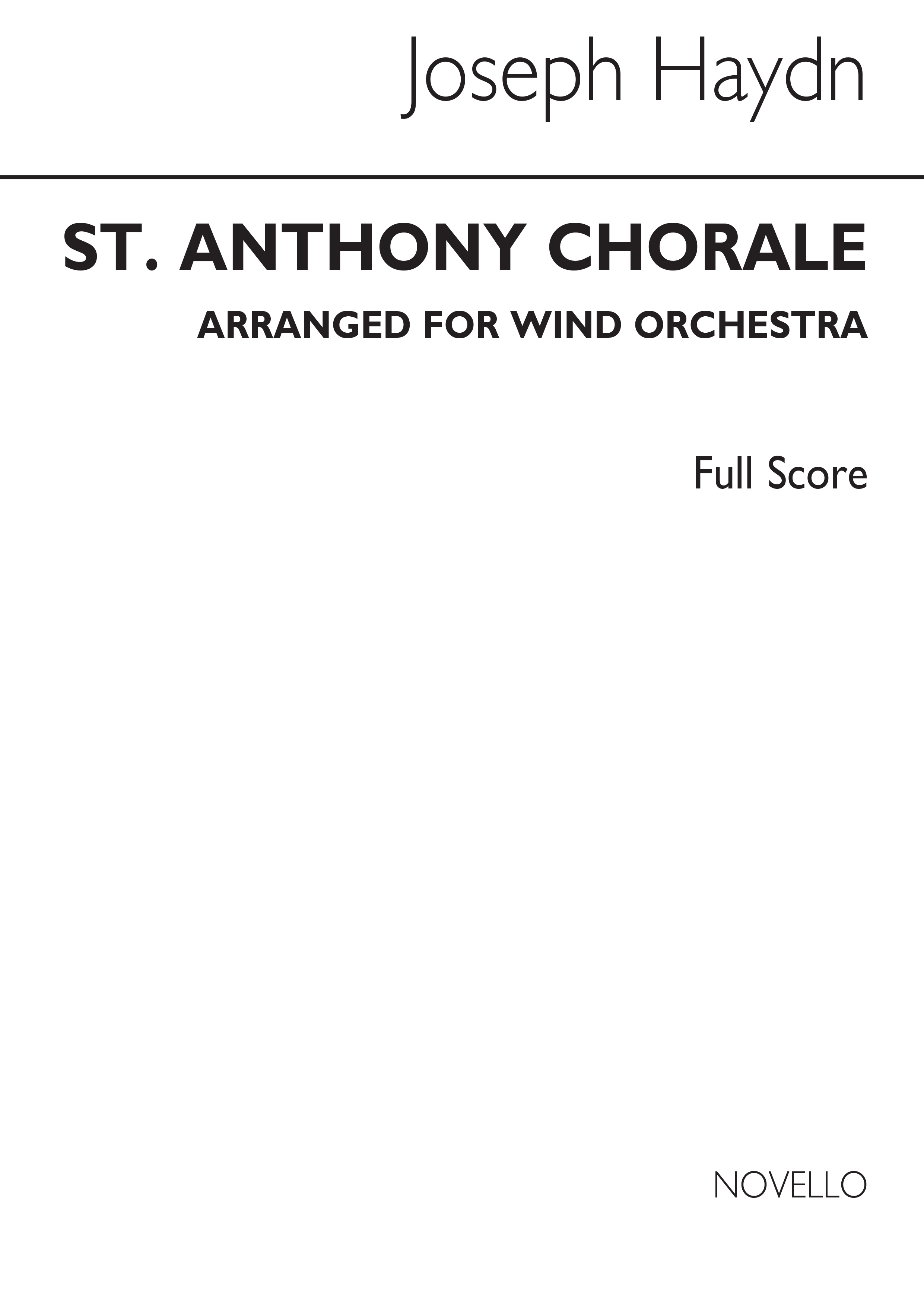 Haydn: St. Anthony Chorale (Score)
