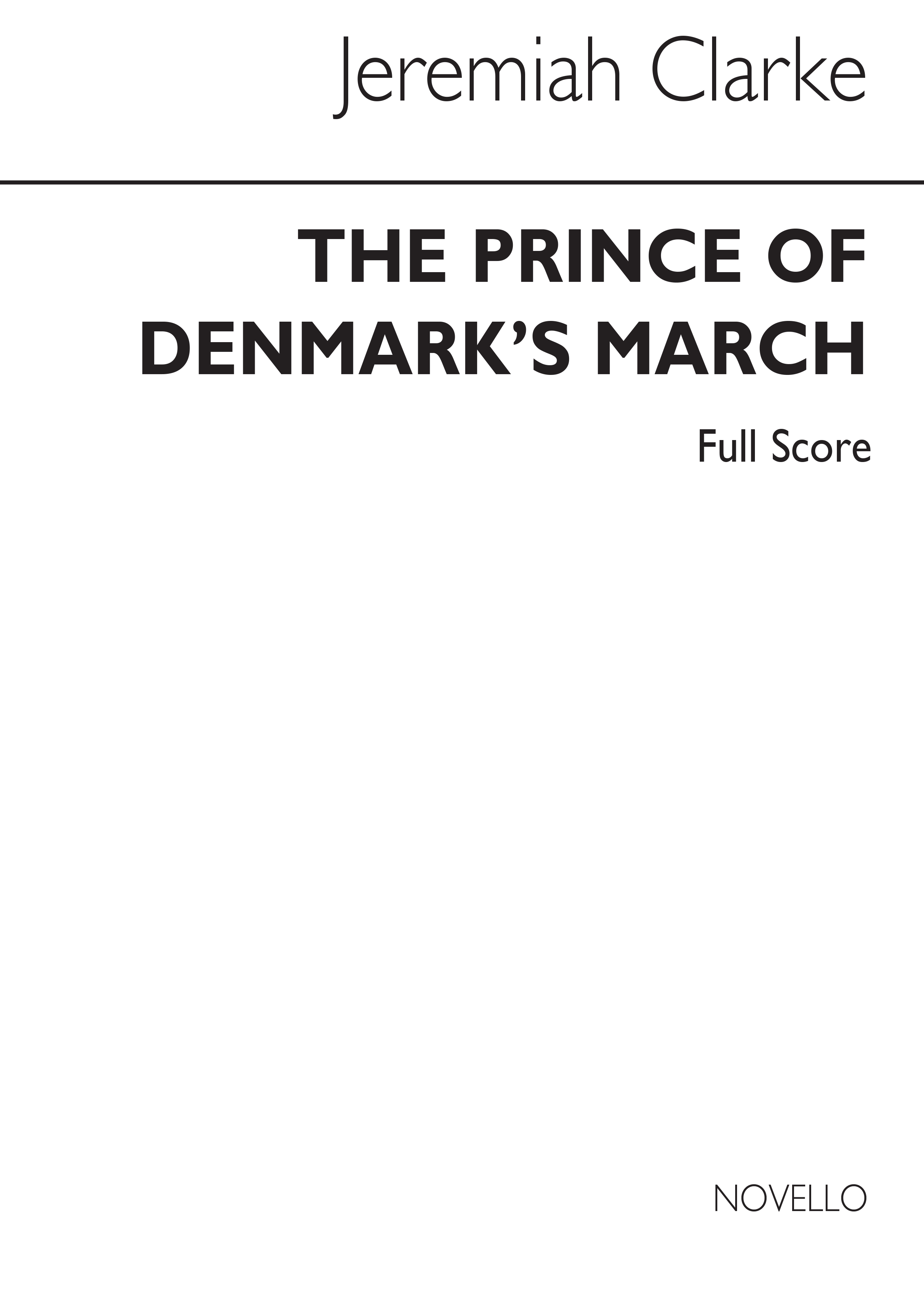 Clarke: Prince Denmark's March (Score)