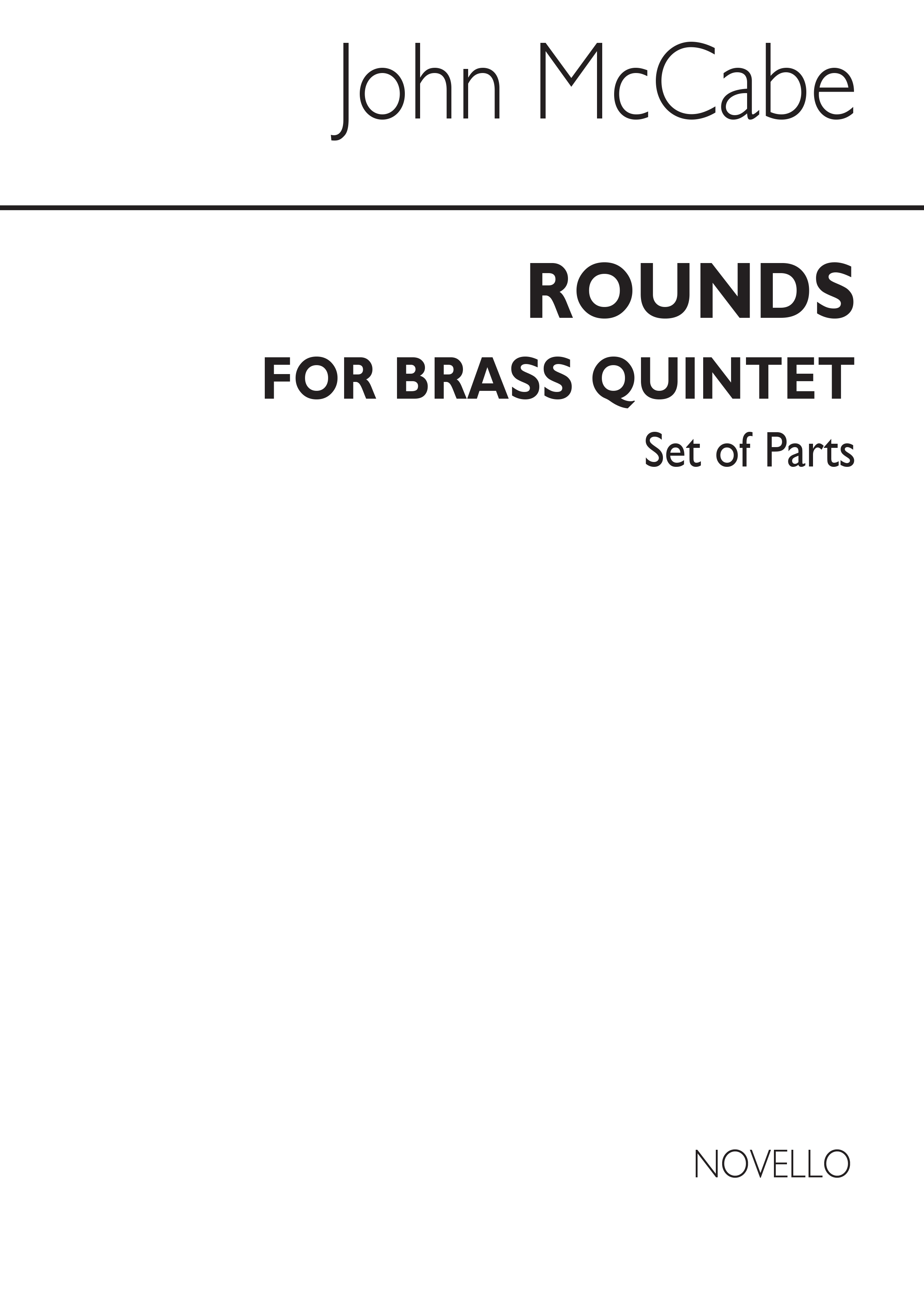 McCabe: Rounds For Brass Quintet (Parts)