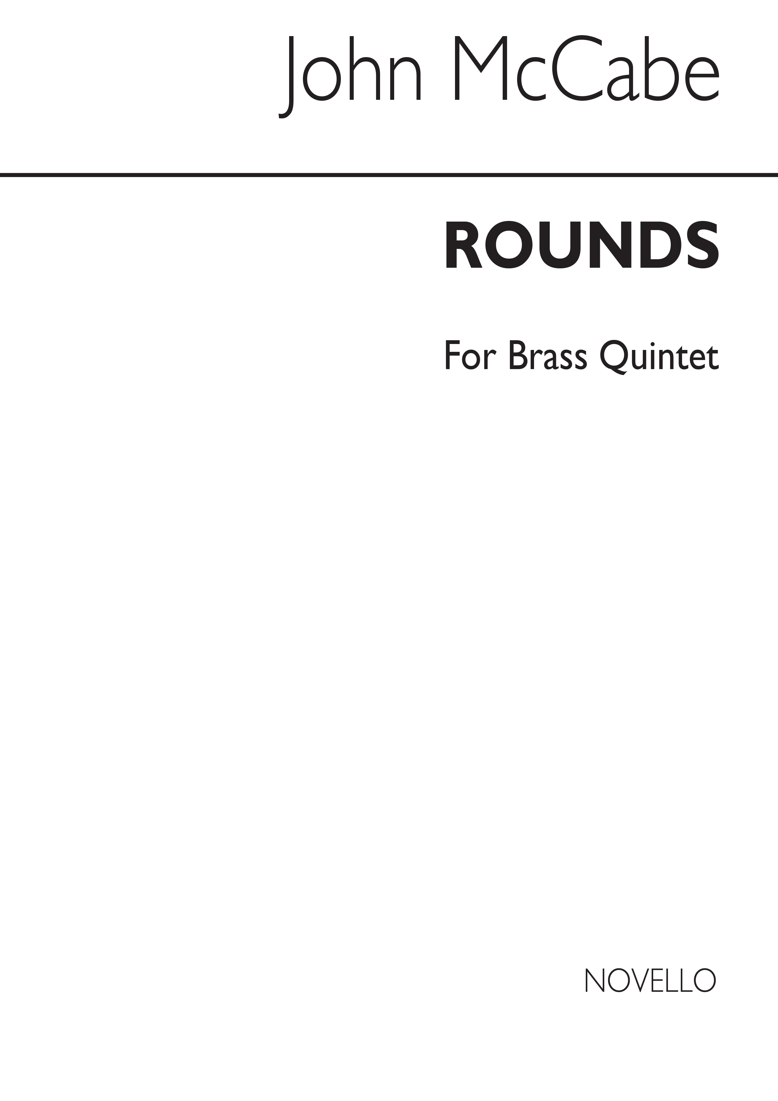 McCabe: Rounds For Brass Quintet (Score)