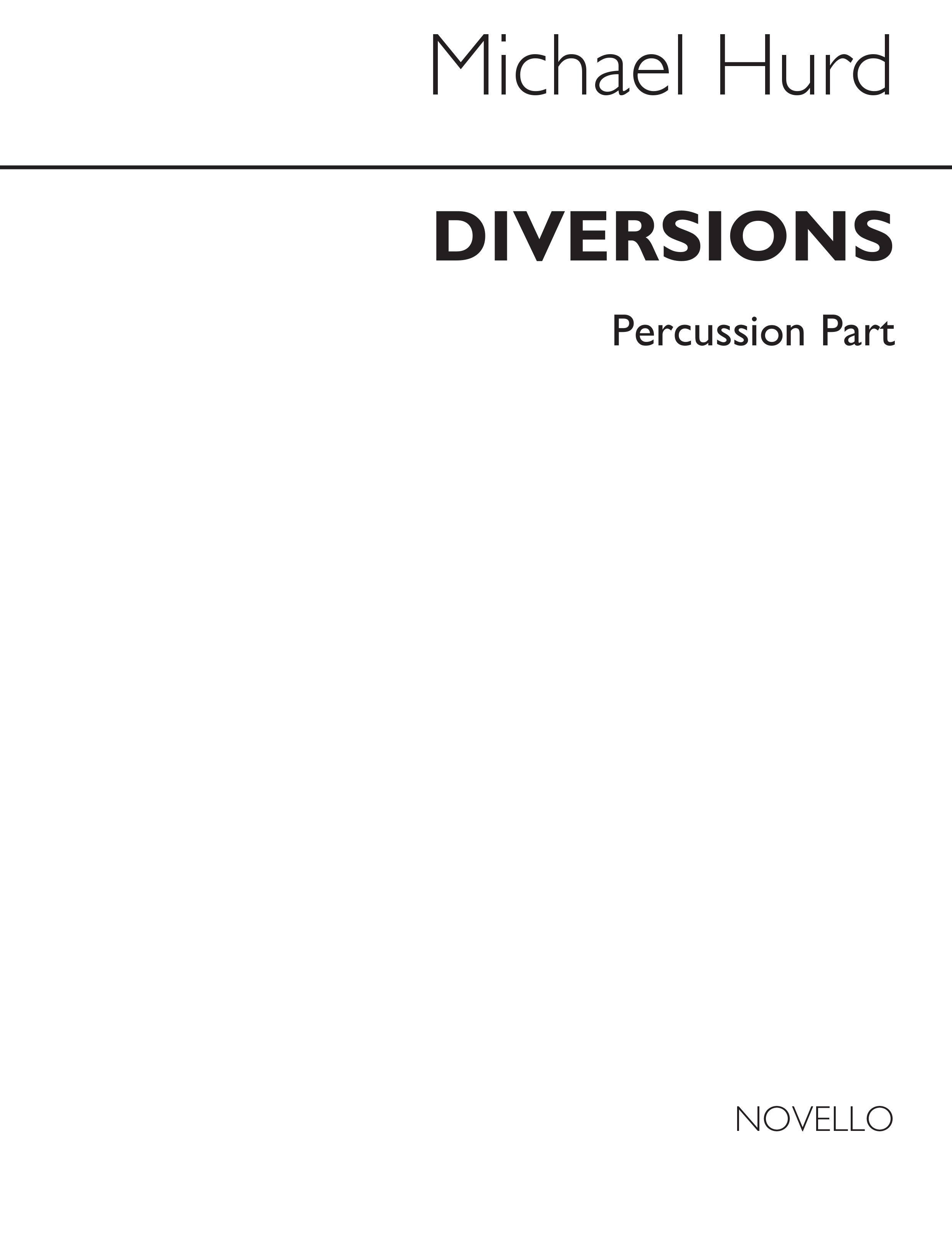 Hurd: Diversions Set 2 No.4 (Percussion Part)