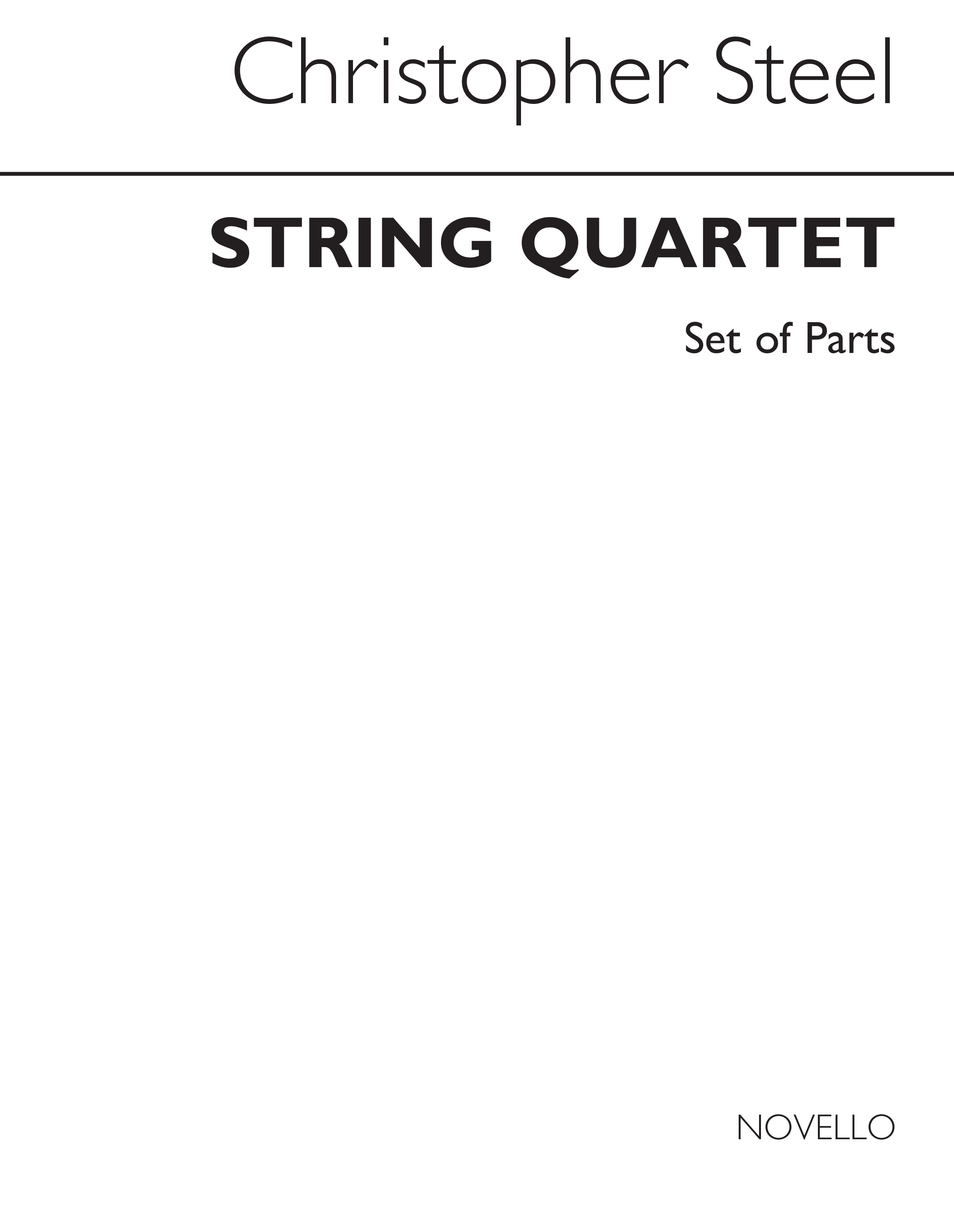 Steel: String Quartet Op.32 (Parts)