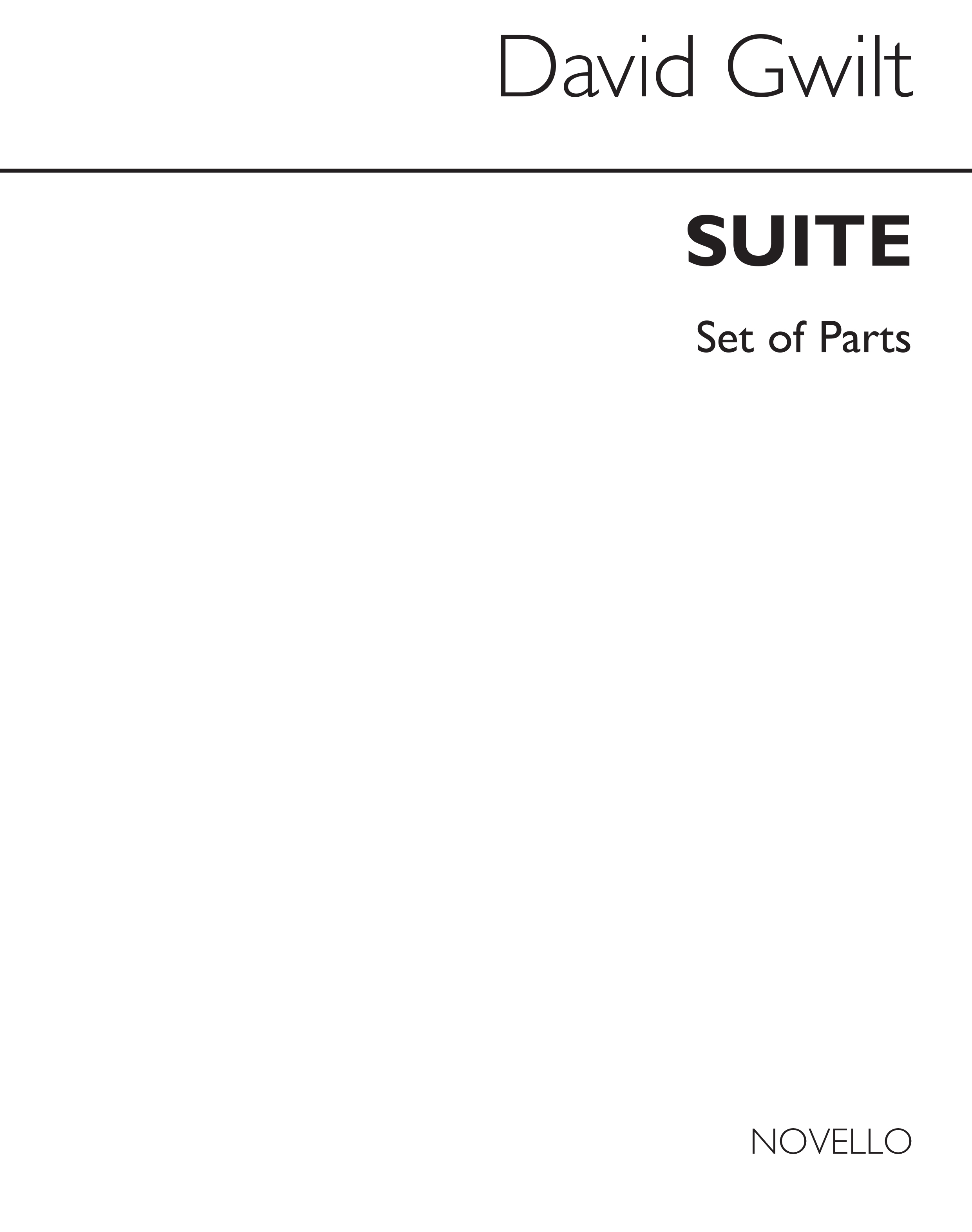 Gwilt: Suite For Woodwind And Brass (Parts)