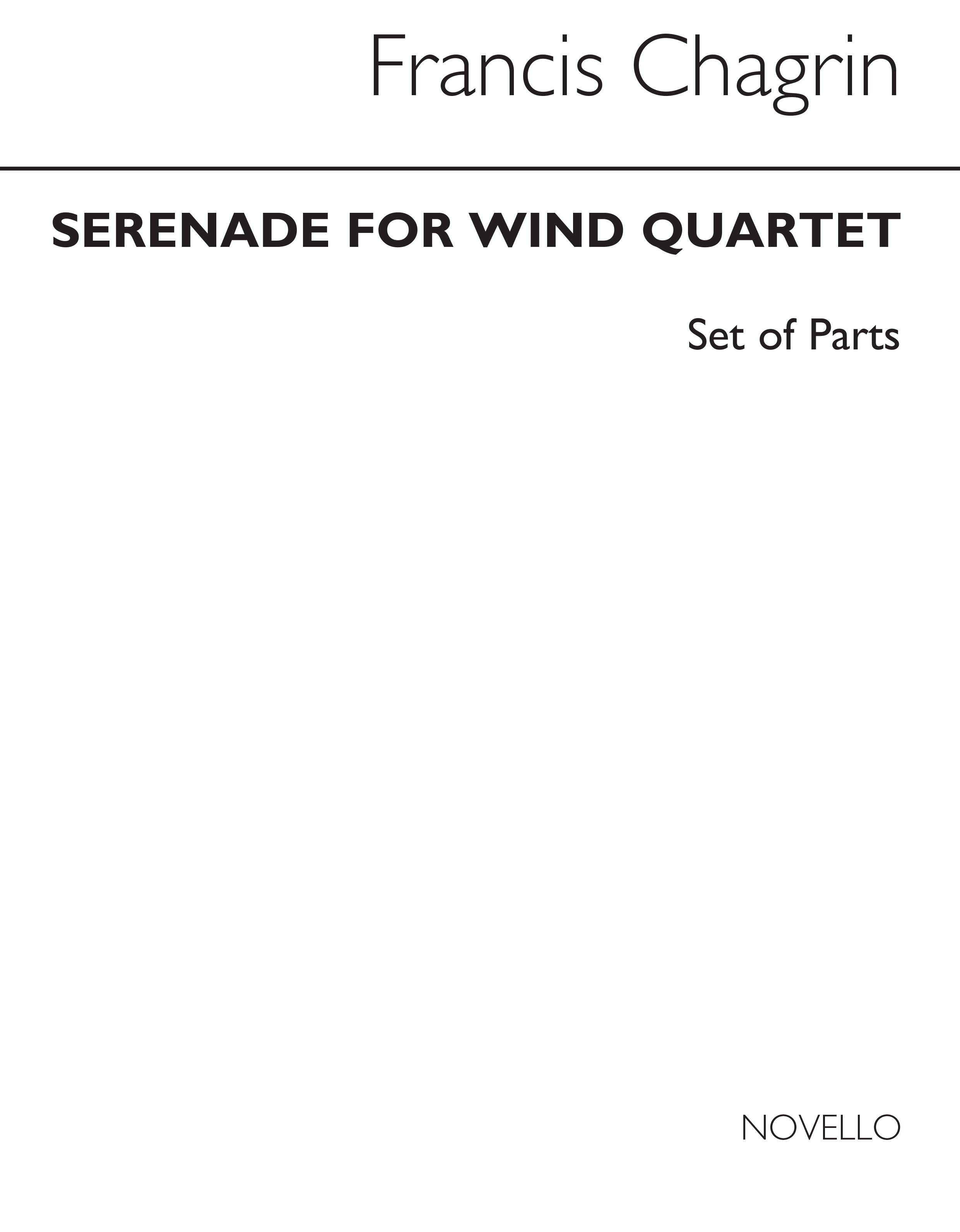 Chagrin: Serenade For Wind Quartet (Parts)