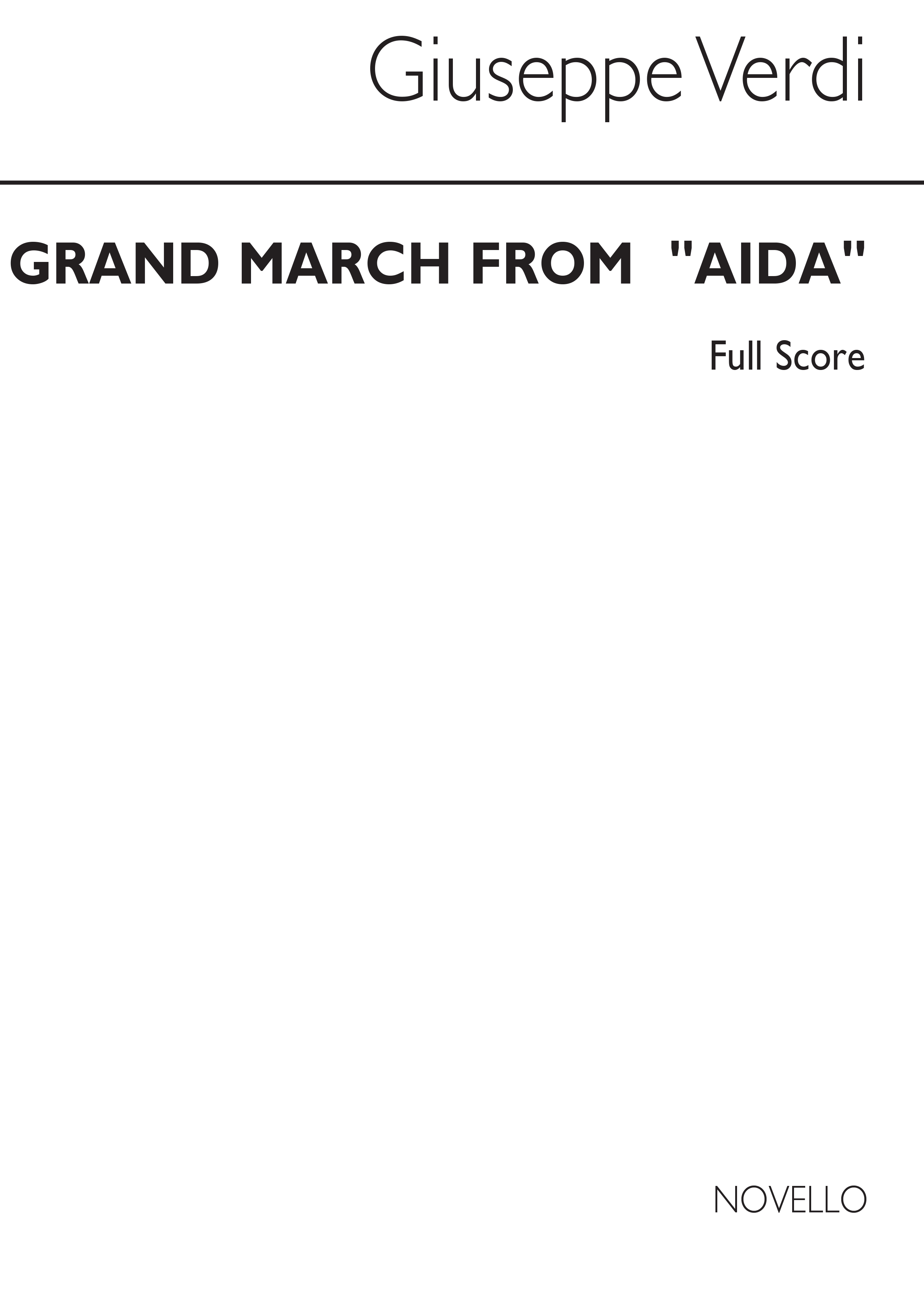 Giuseppe Verdi: Grand March From 'Aida' (Score)