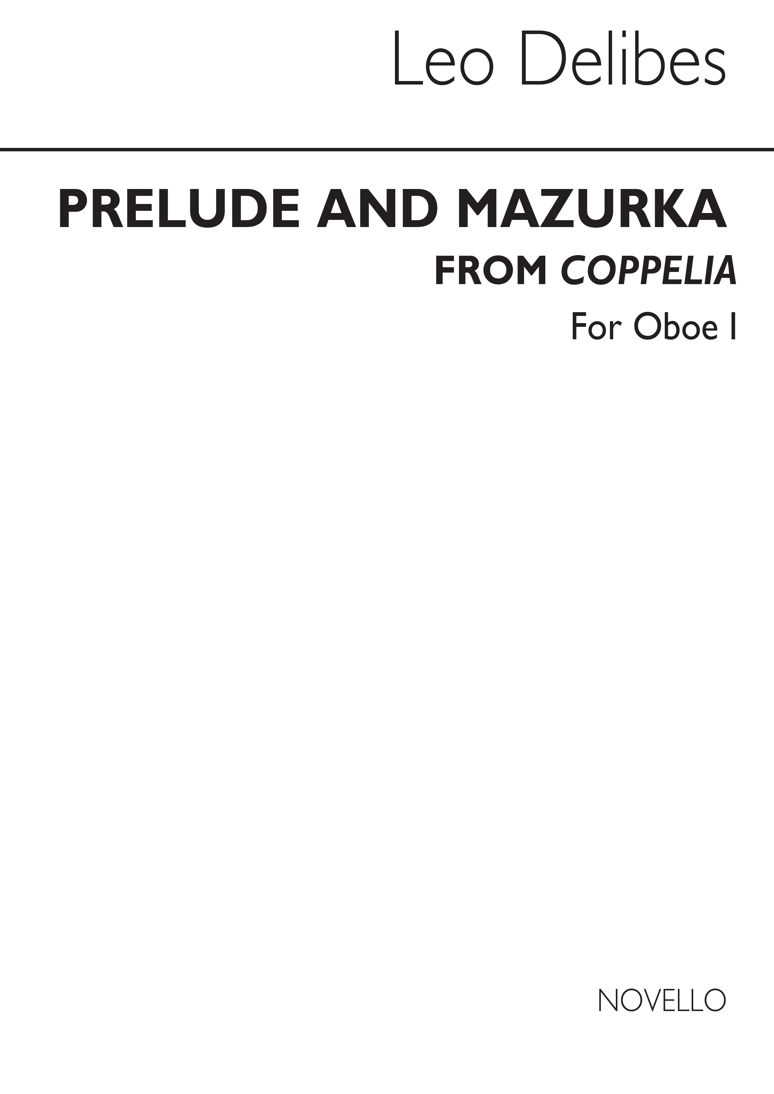 Leo Delibes: Prelude & Mazurka (Cobb) Oboe 1