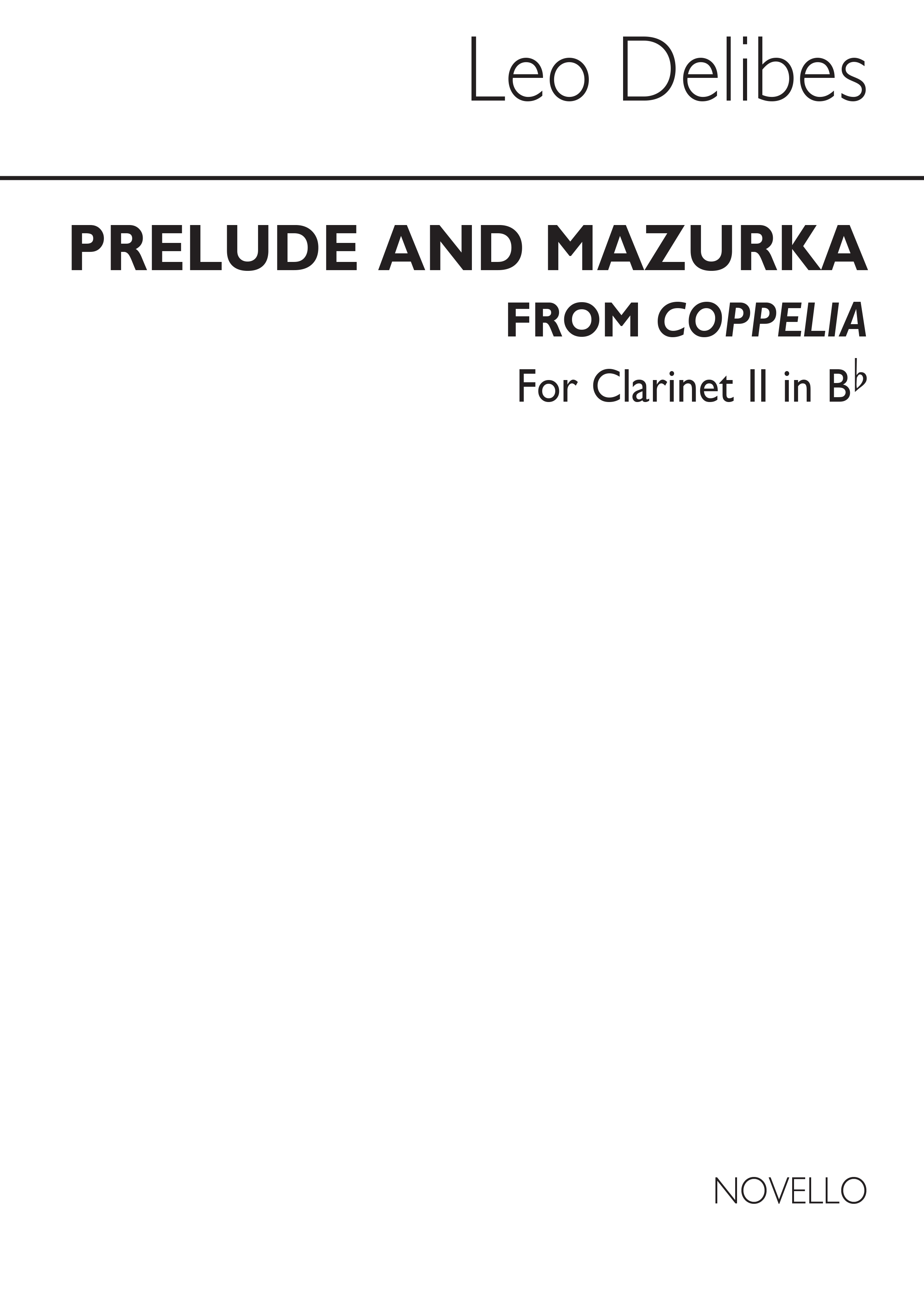 Leo Delibes: Prelude & Mazurka (Cobb) Clt 2