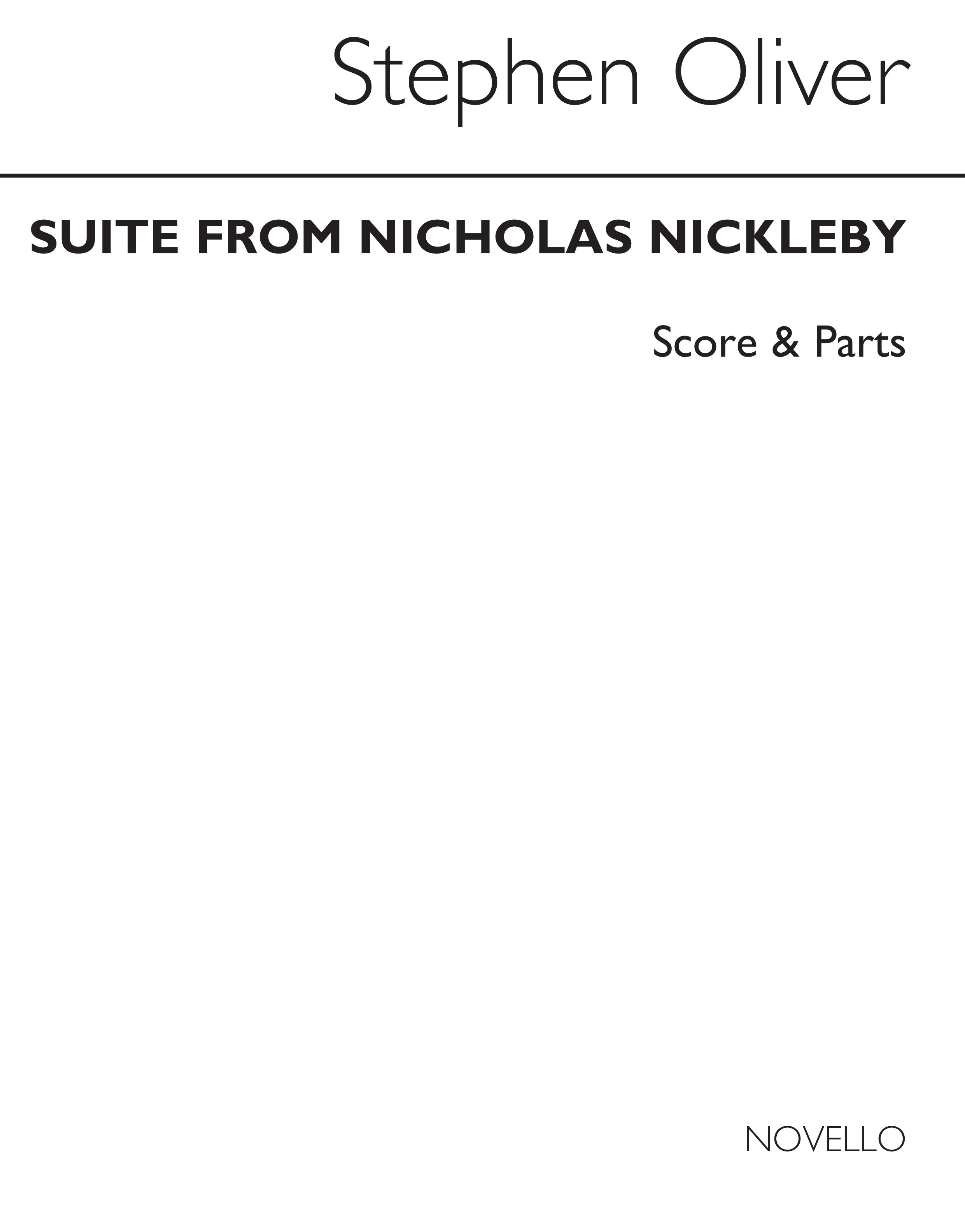 Oliver: Nicholas Nickleby Suite for Brass Ensemble (Parts)