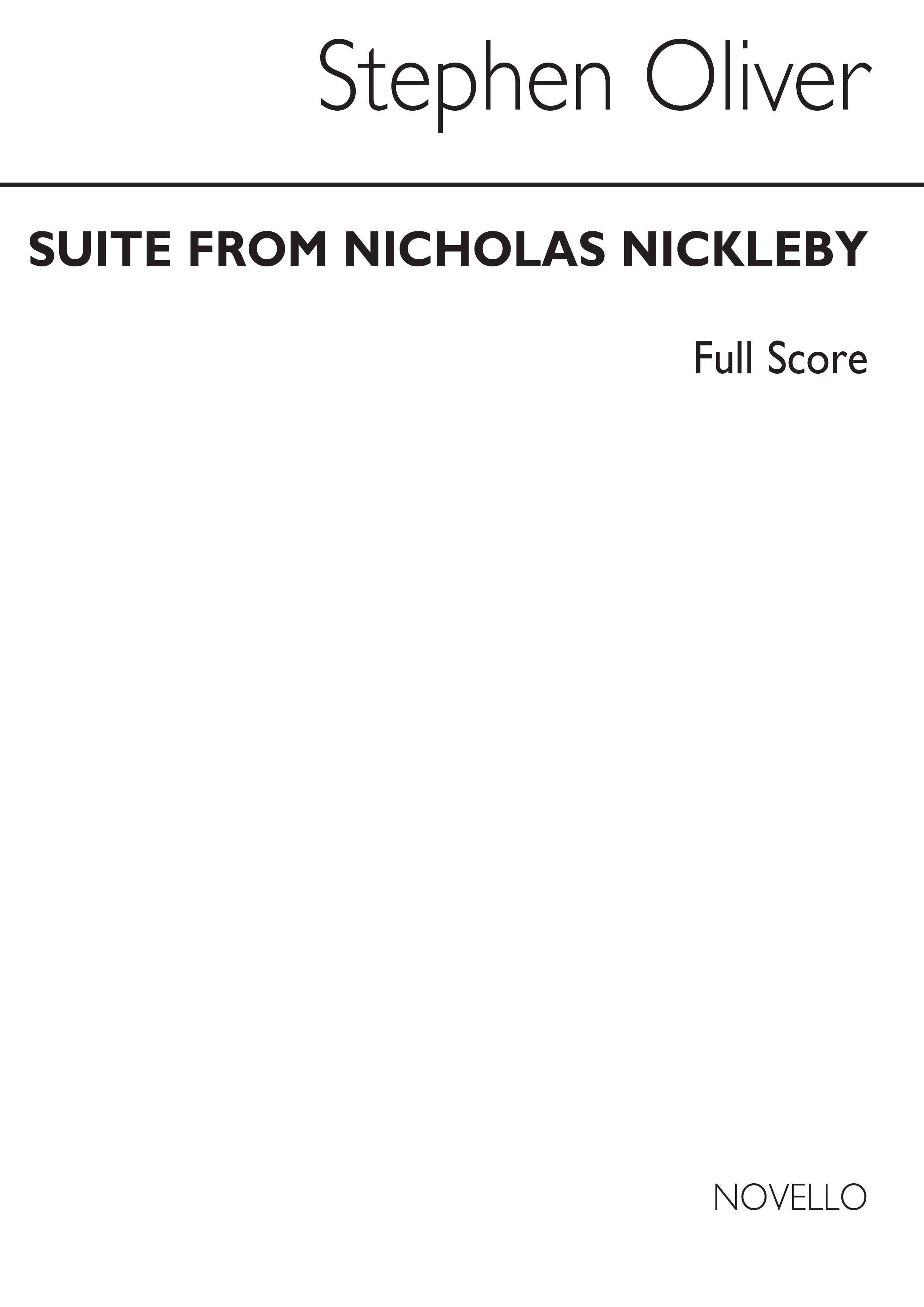 Oliver: Nicholas Nickleby Suite Brass Ensemble (Score)