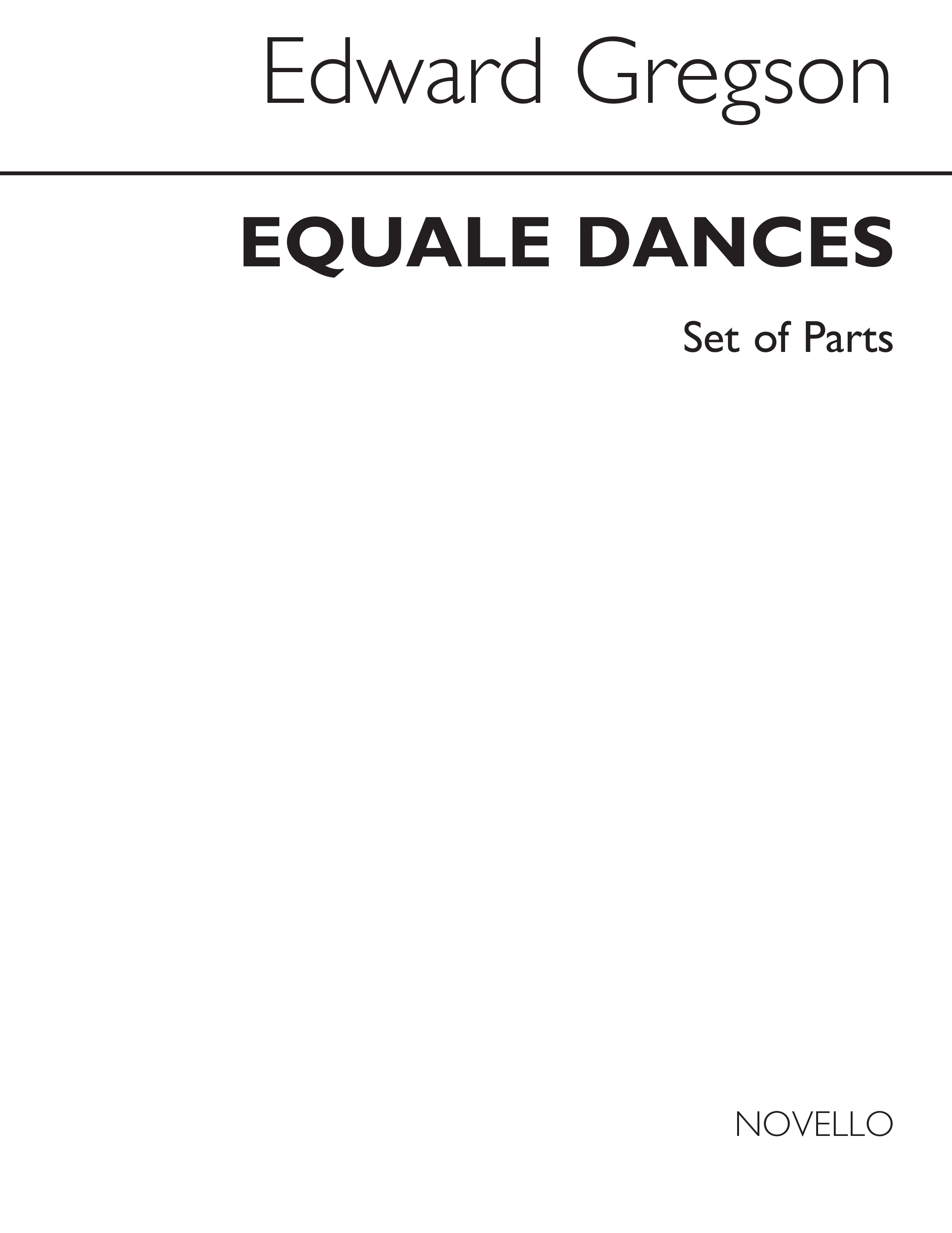Gregson: Equale Dances for Brass Quintet (Parts)