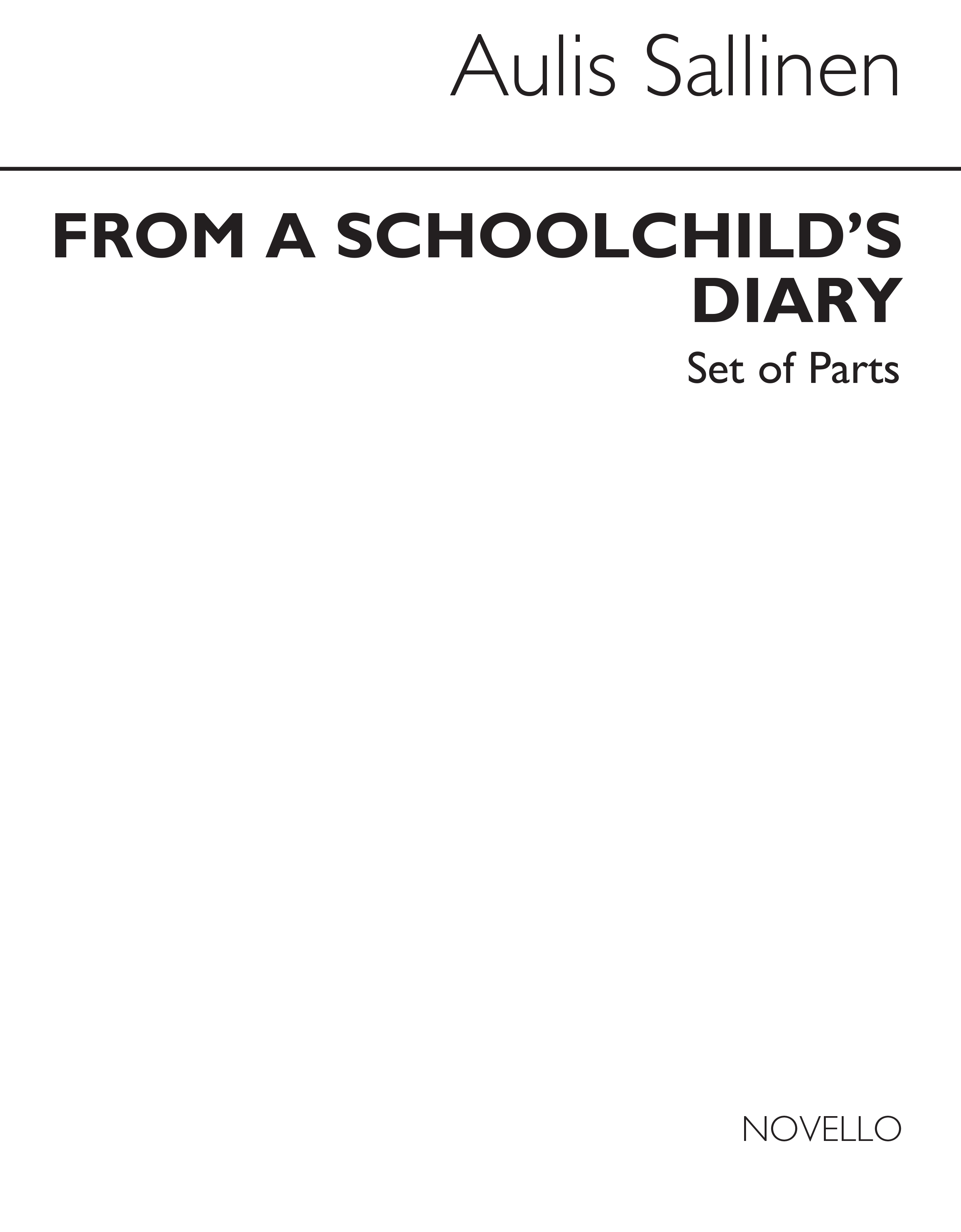 Sallinen: From A Schoolchild's Diary (String Orchestra Parts)