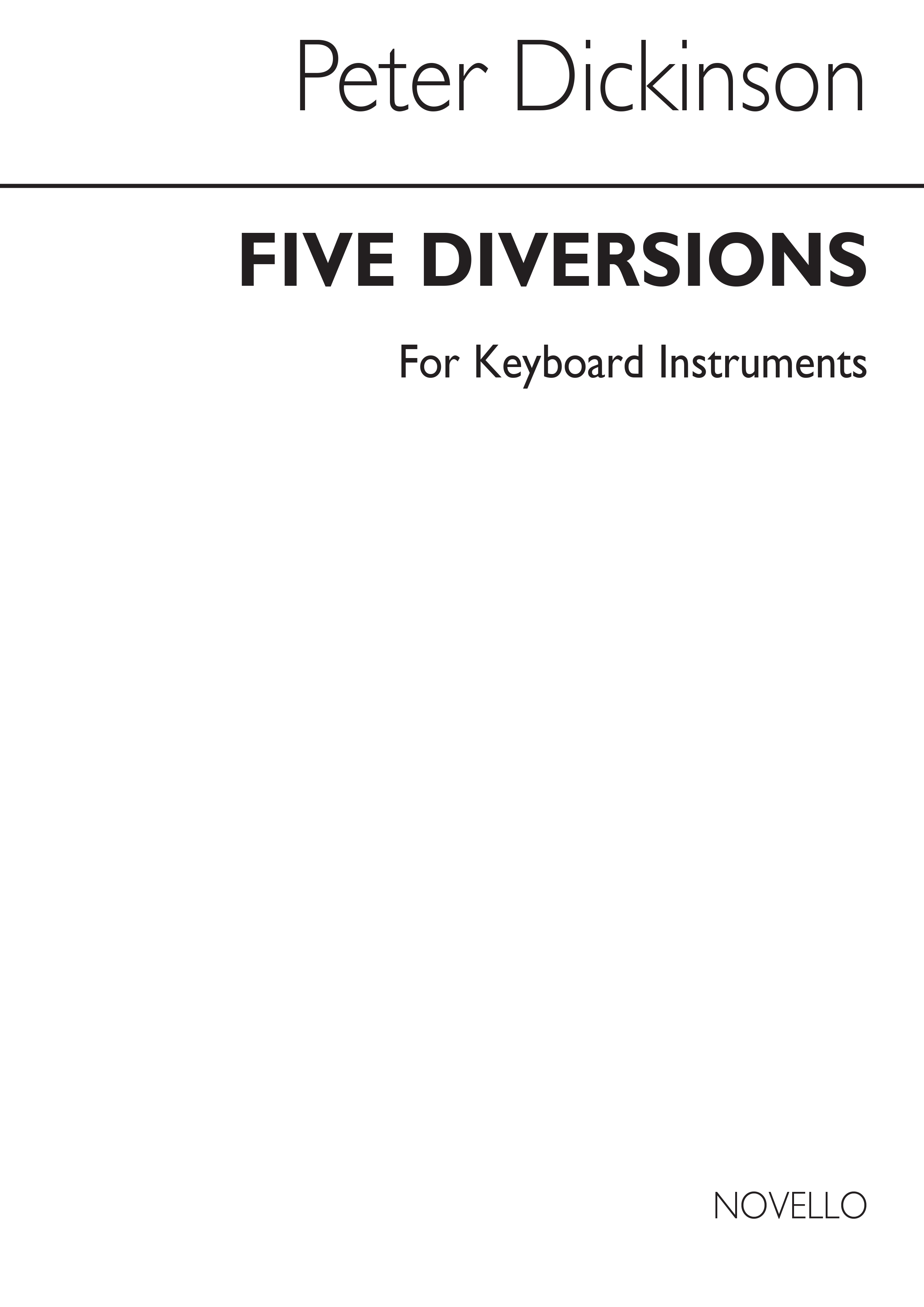 Peter Dickinson: Five Diversions for Piano