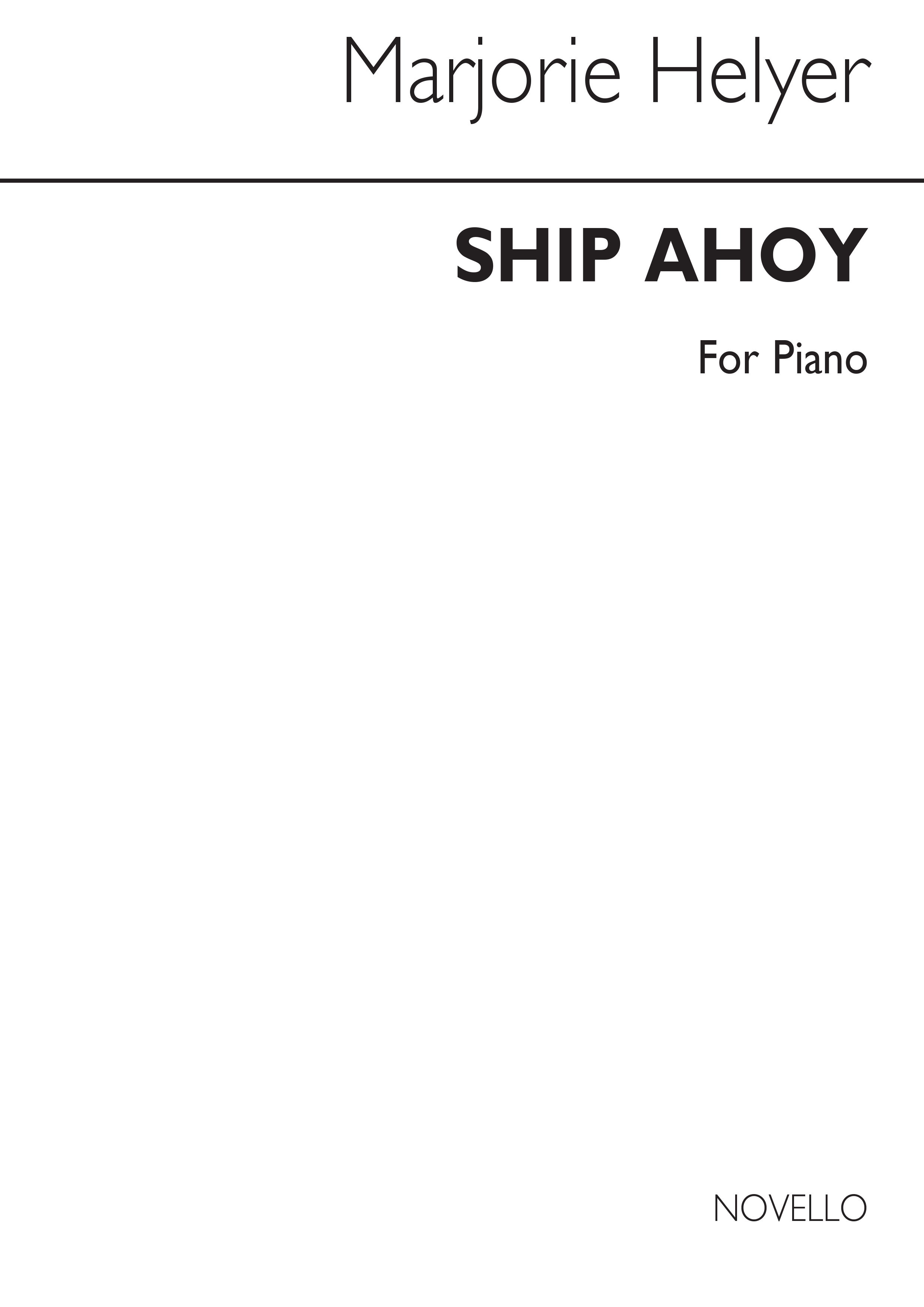 Helyer: Ship Ahoy for Piano