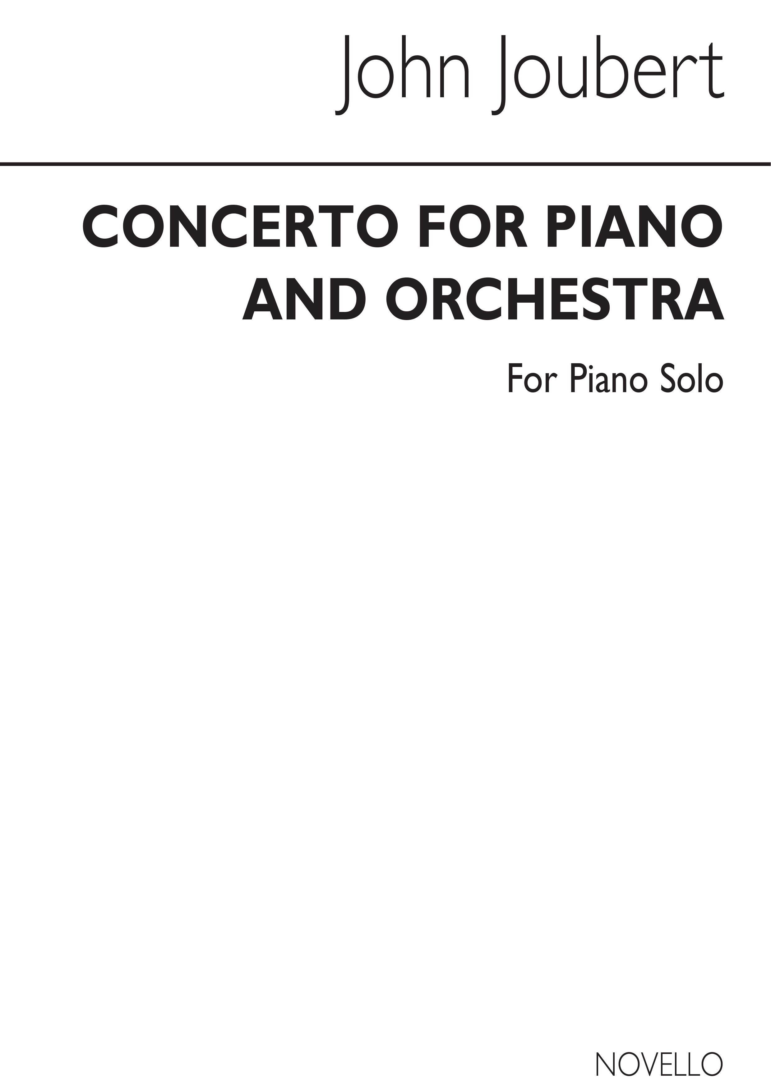 Joubert: Concerto For Piano & Orchestra (with Piano Reduction)