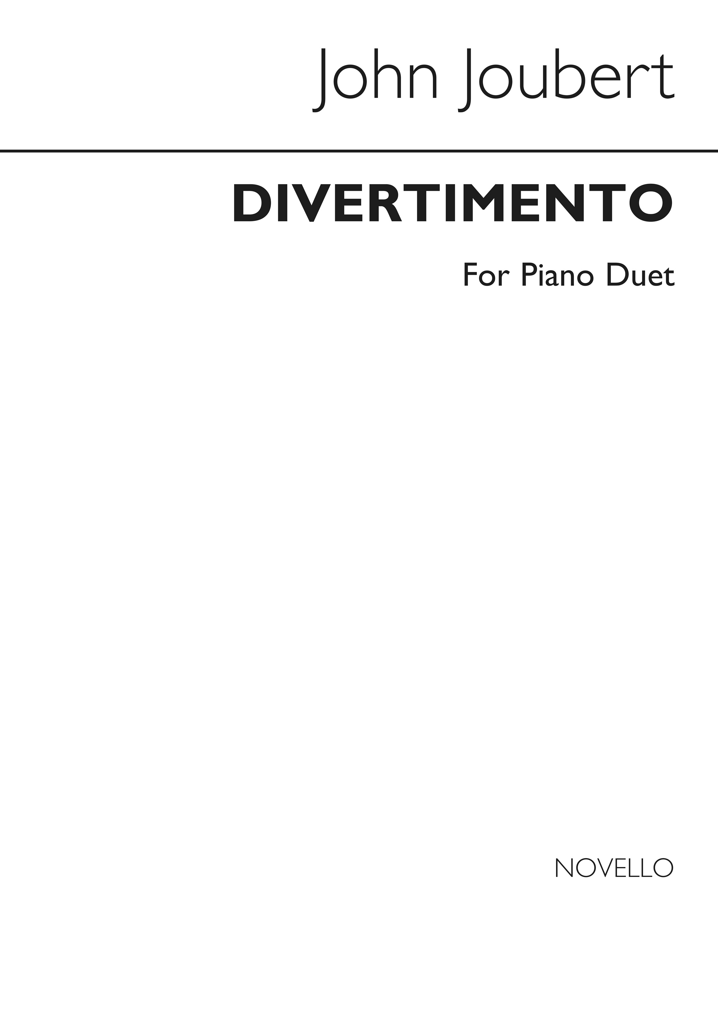 Joubert: Divertimento Op.2 Piano Duet