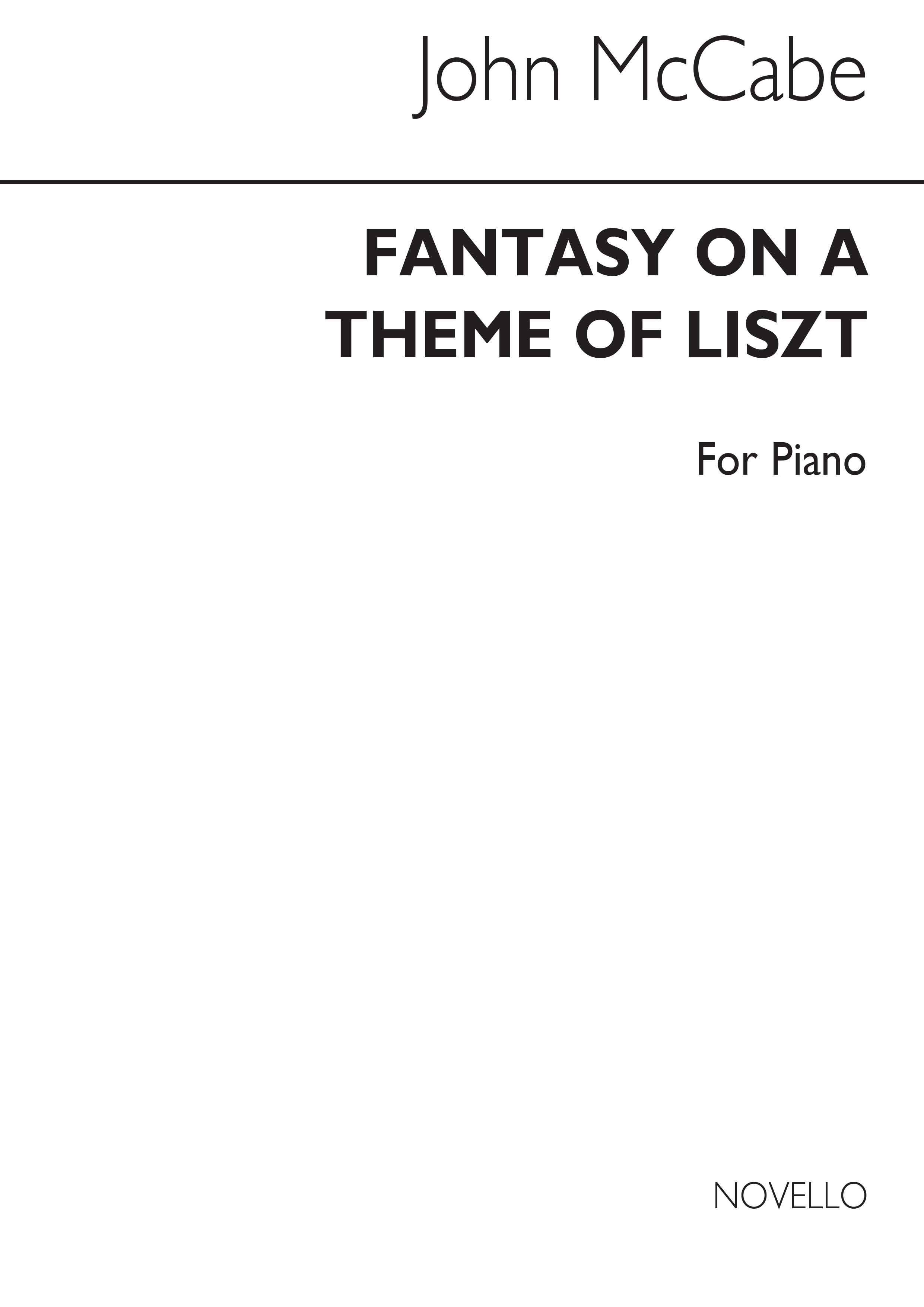 McCabe: Fantasy On A Theme Of Liszt (Piano)