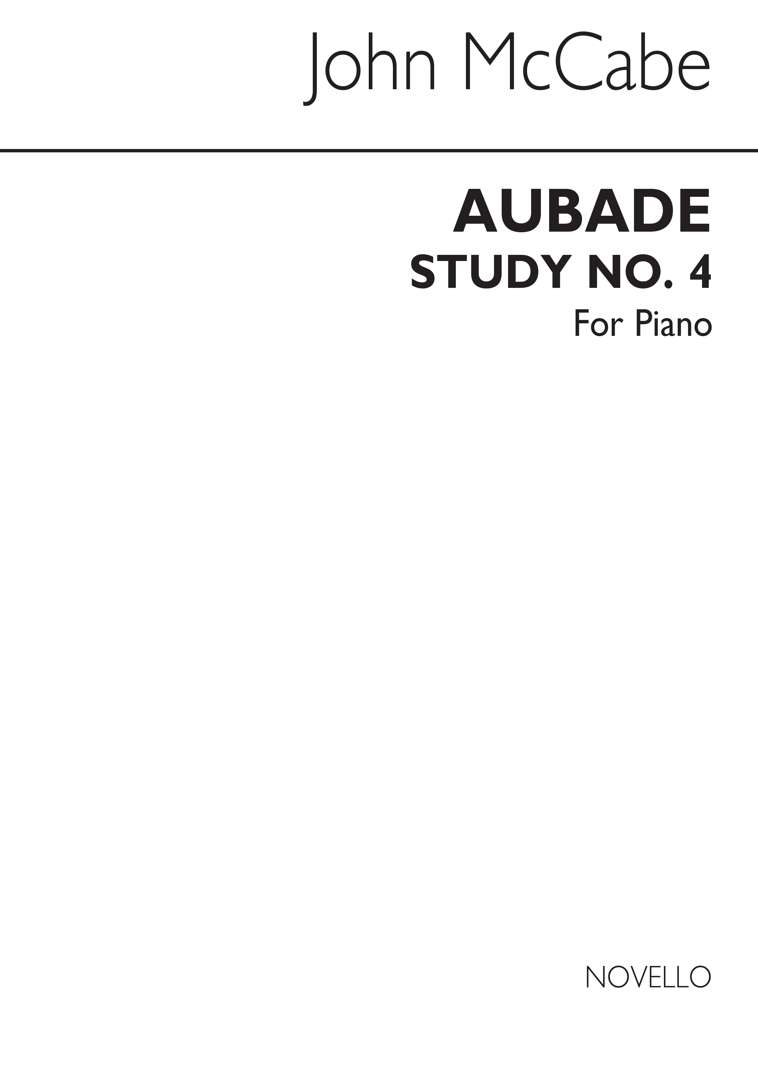 McCabe: Aubade Study No.4 for Piano