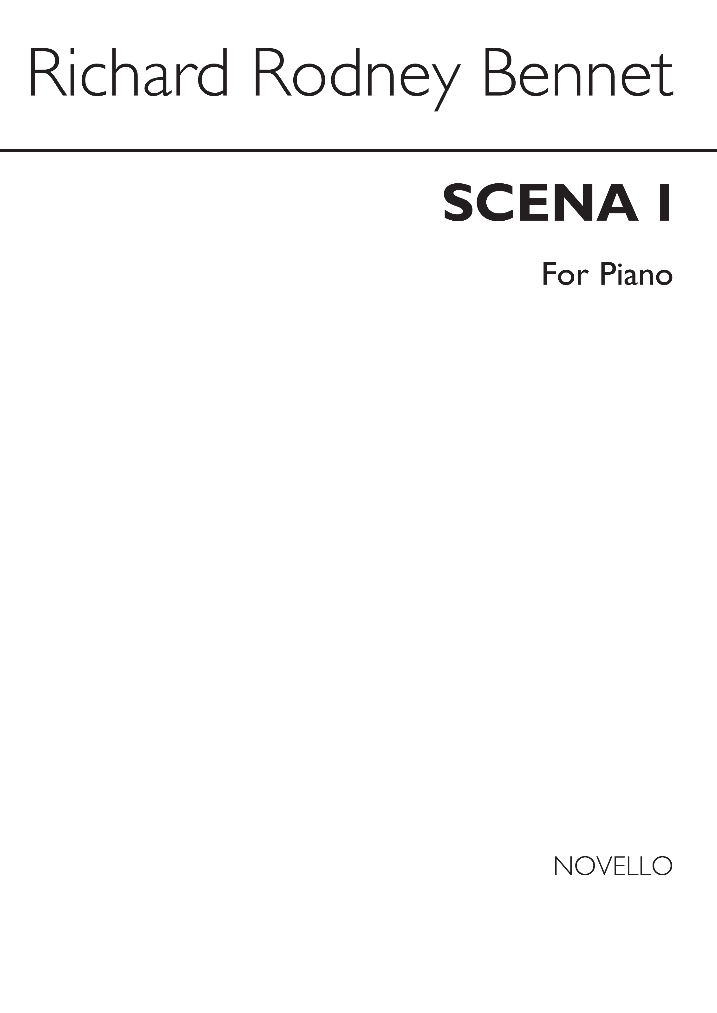 RR Bennett: Scena I for Piano
