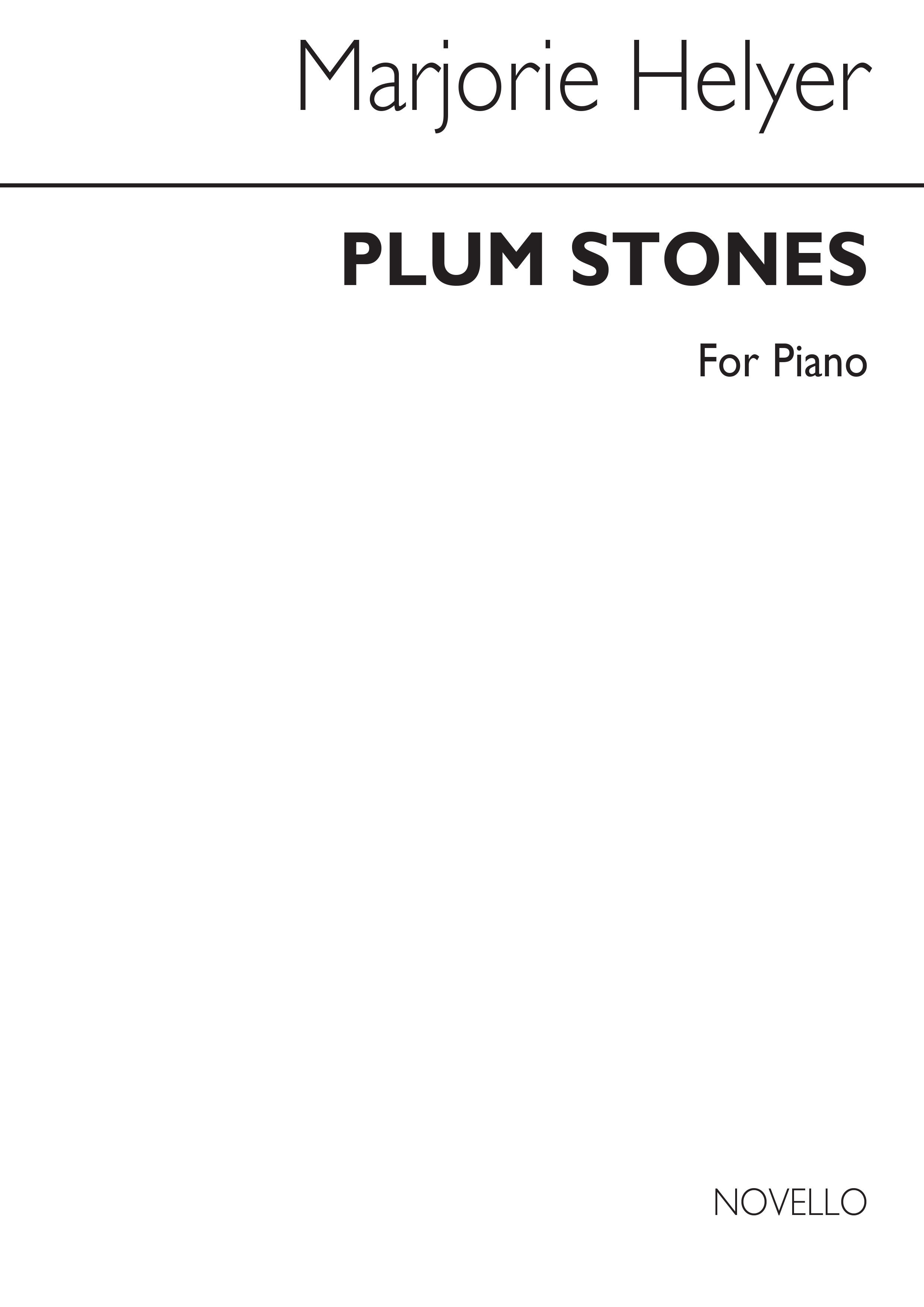 Marjorie Helyer: Plum Stones