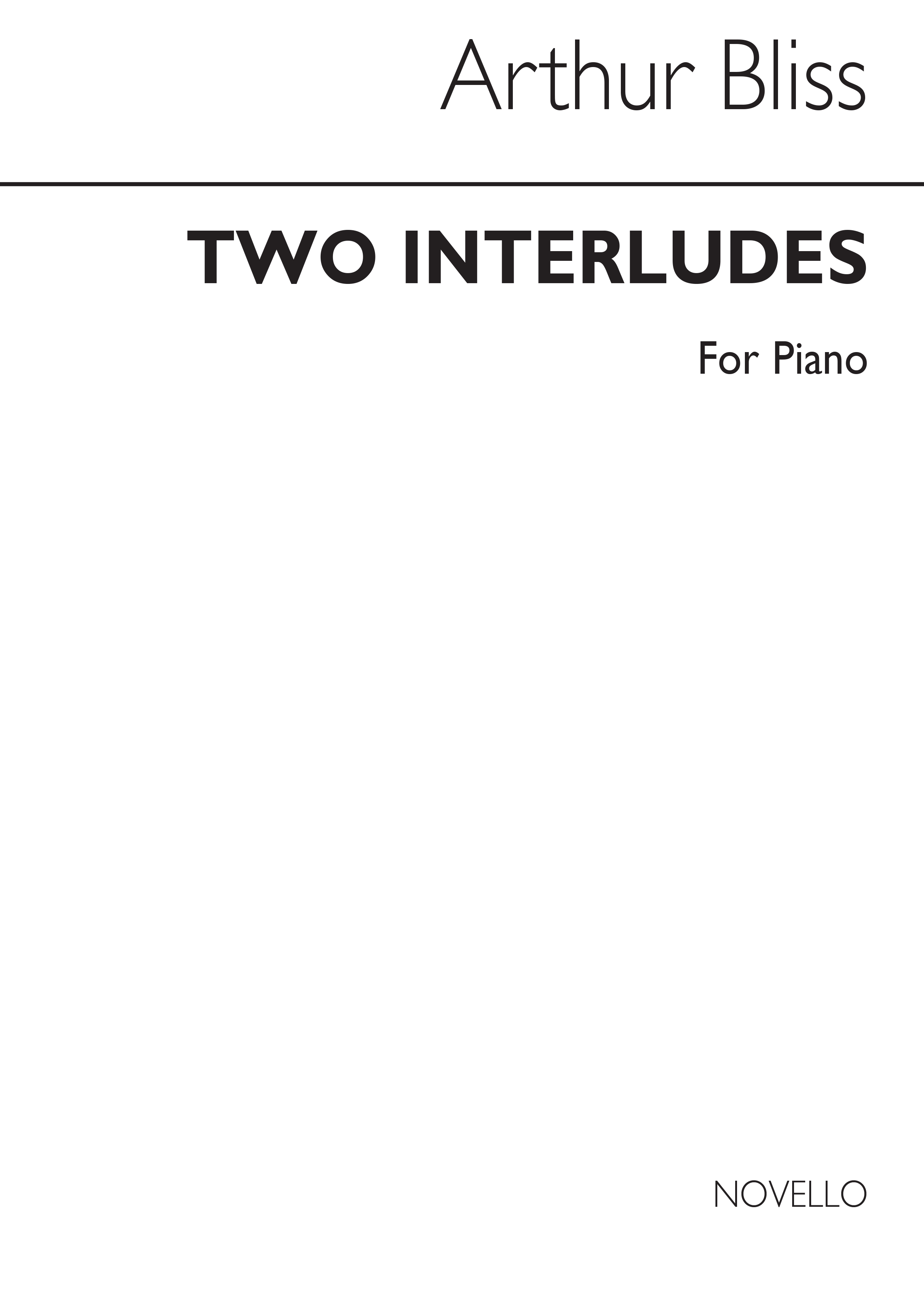 Arthur Bliss: Two Interludes for Piano