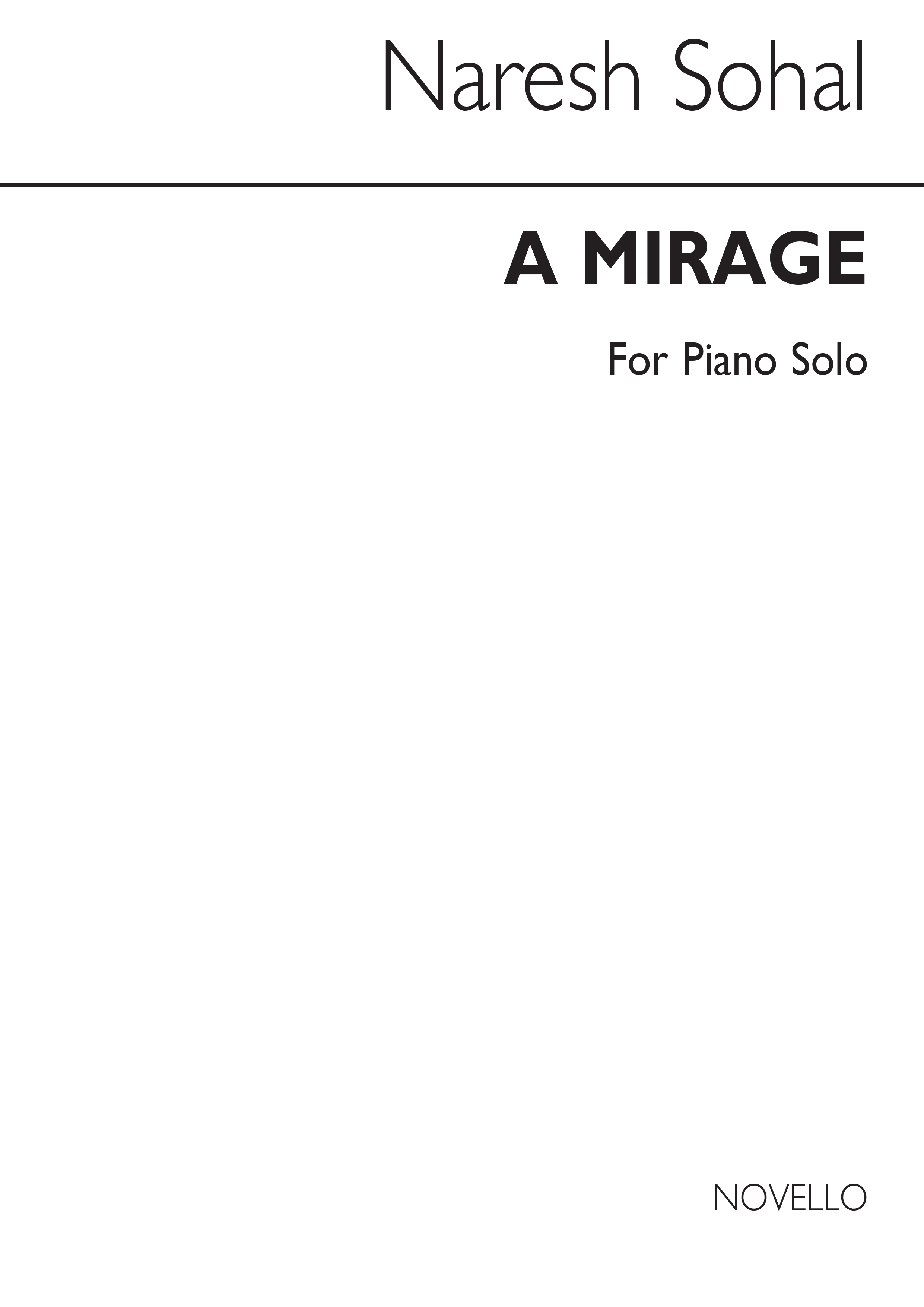 Sohal: Mirage for Piano
