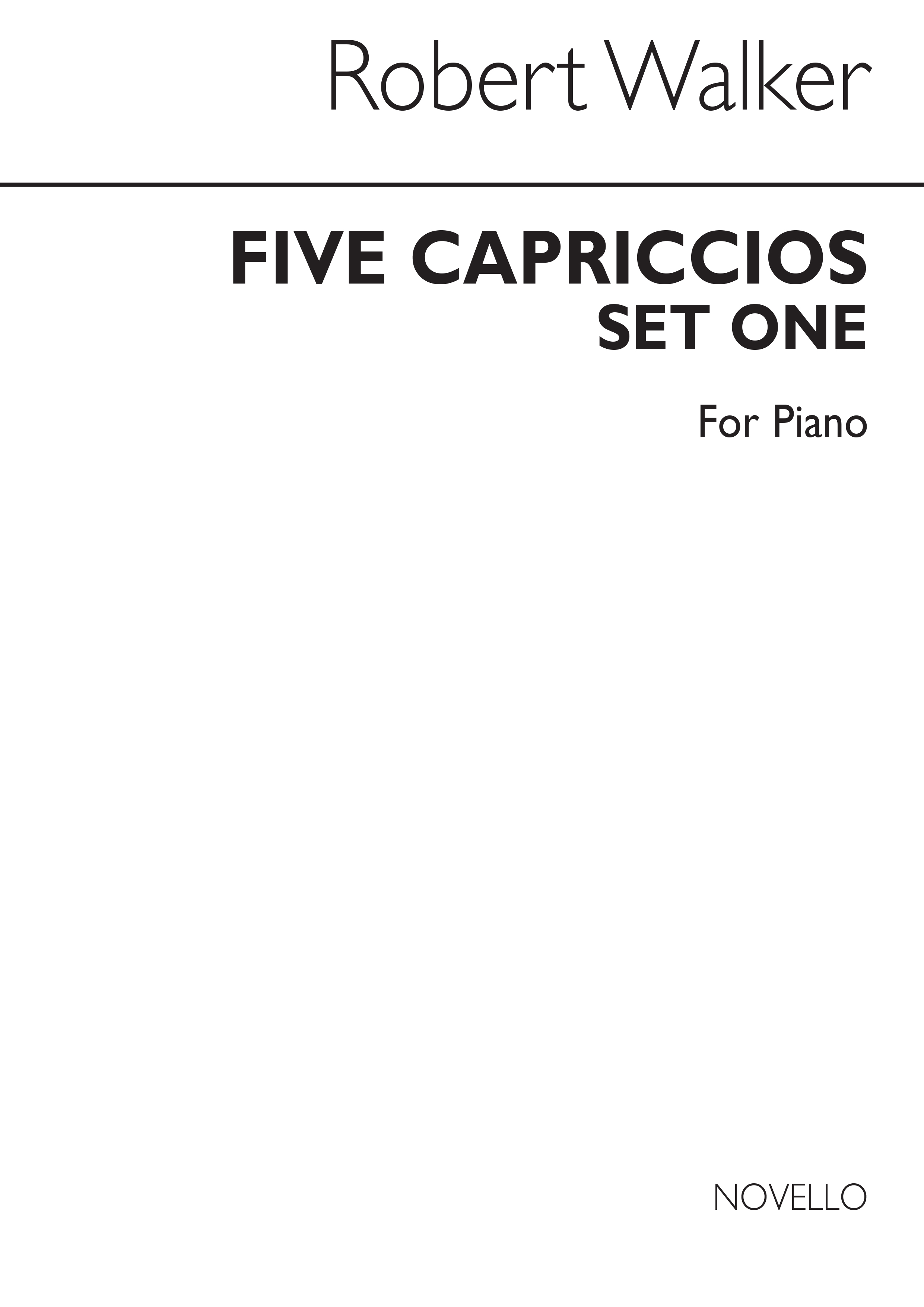 Robert Walker: Five Capriccios For Piano Set 1