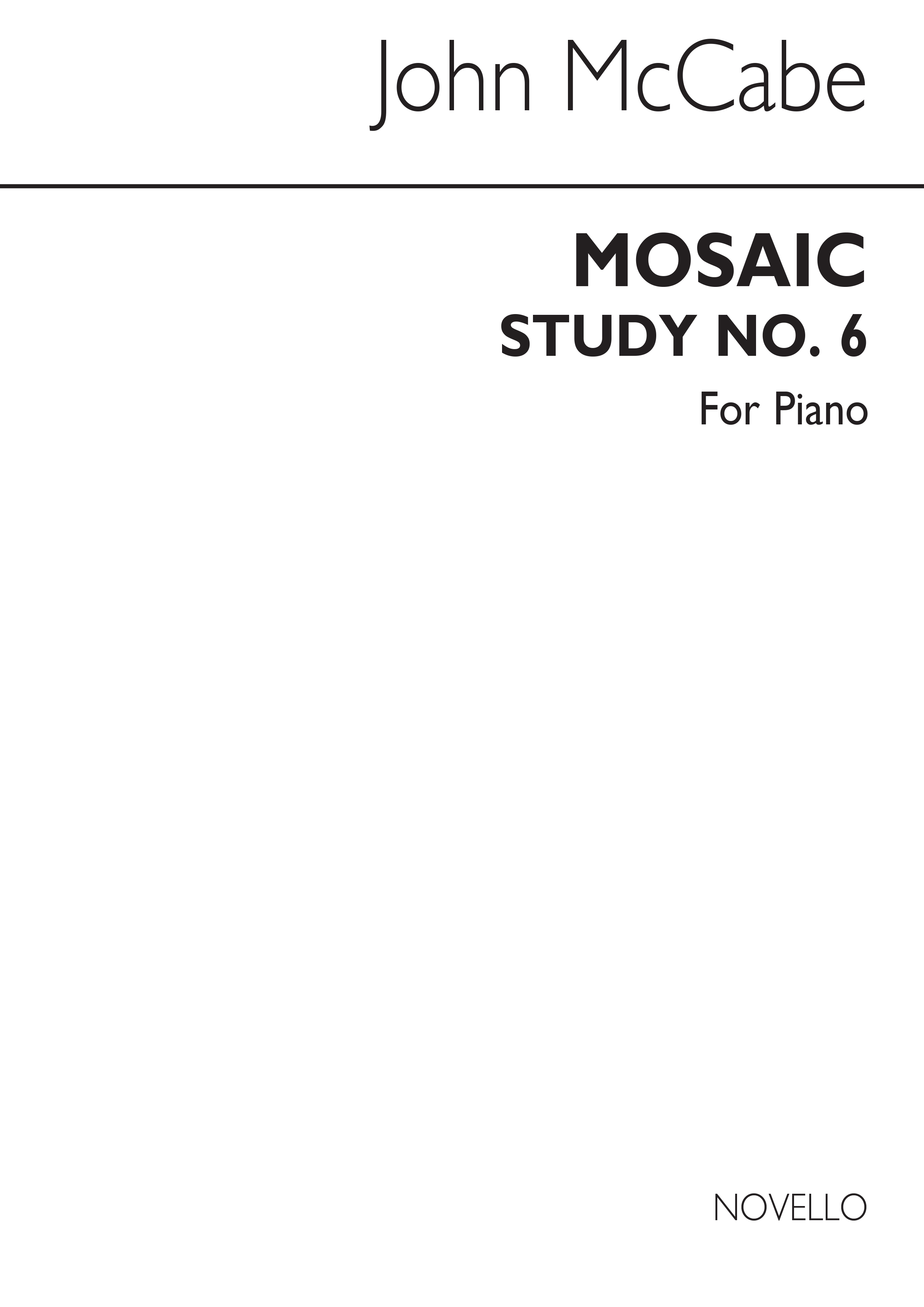 McCabe: Mosaic Study No.6 for Piano