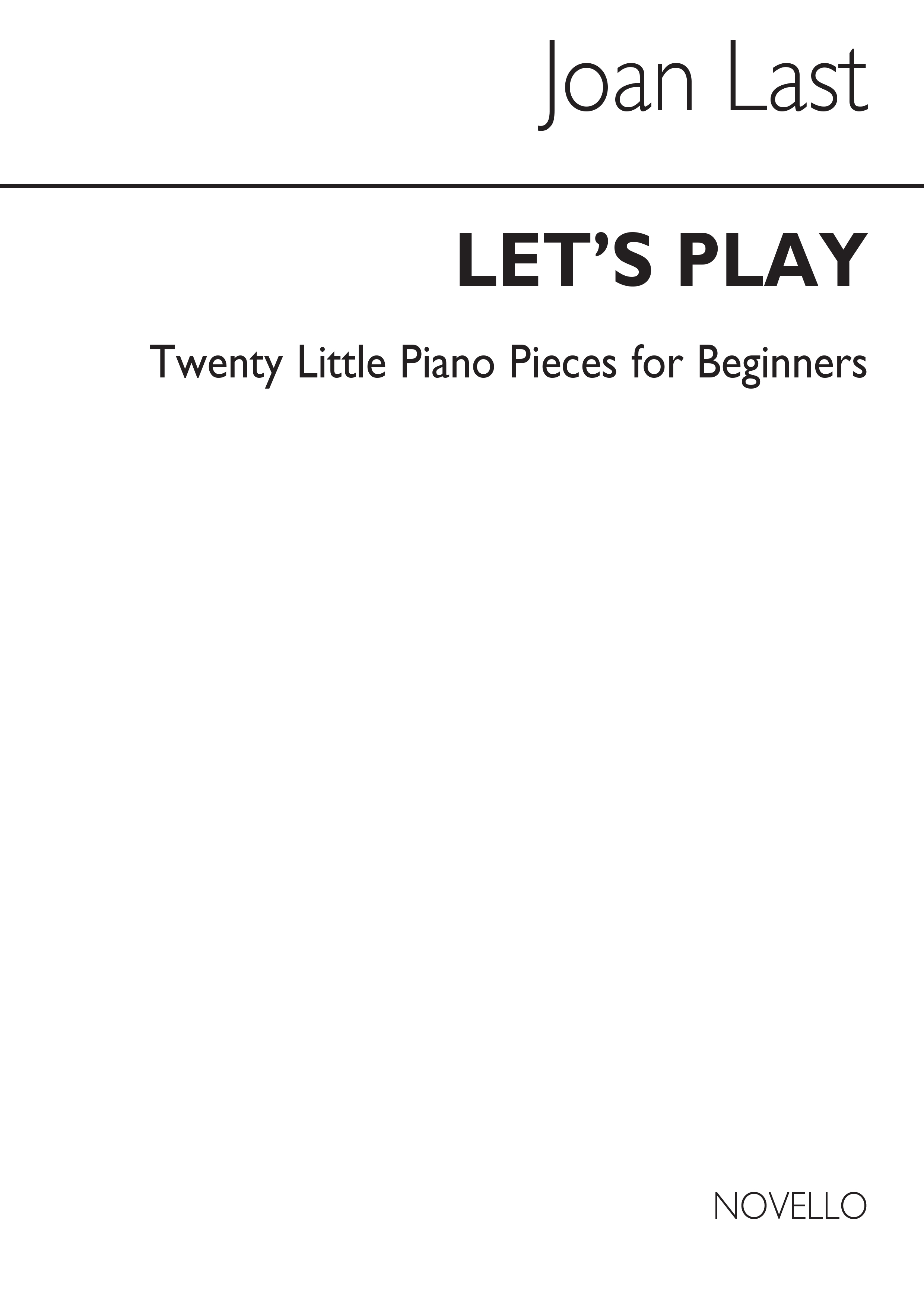 Jane Last: Let's Play for Piano