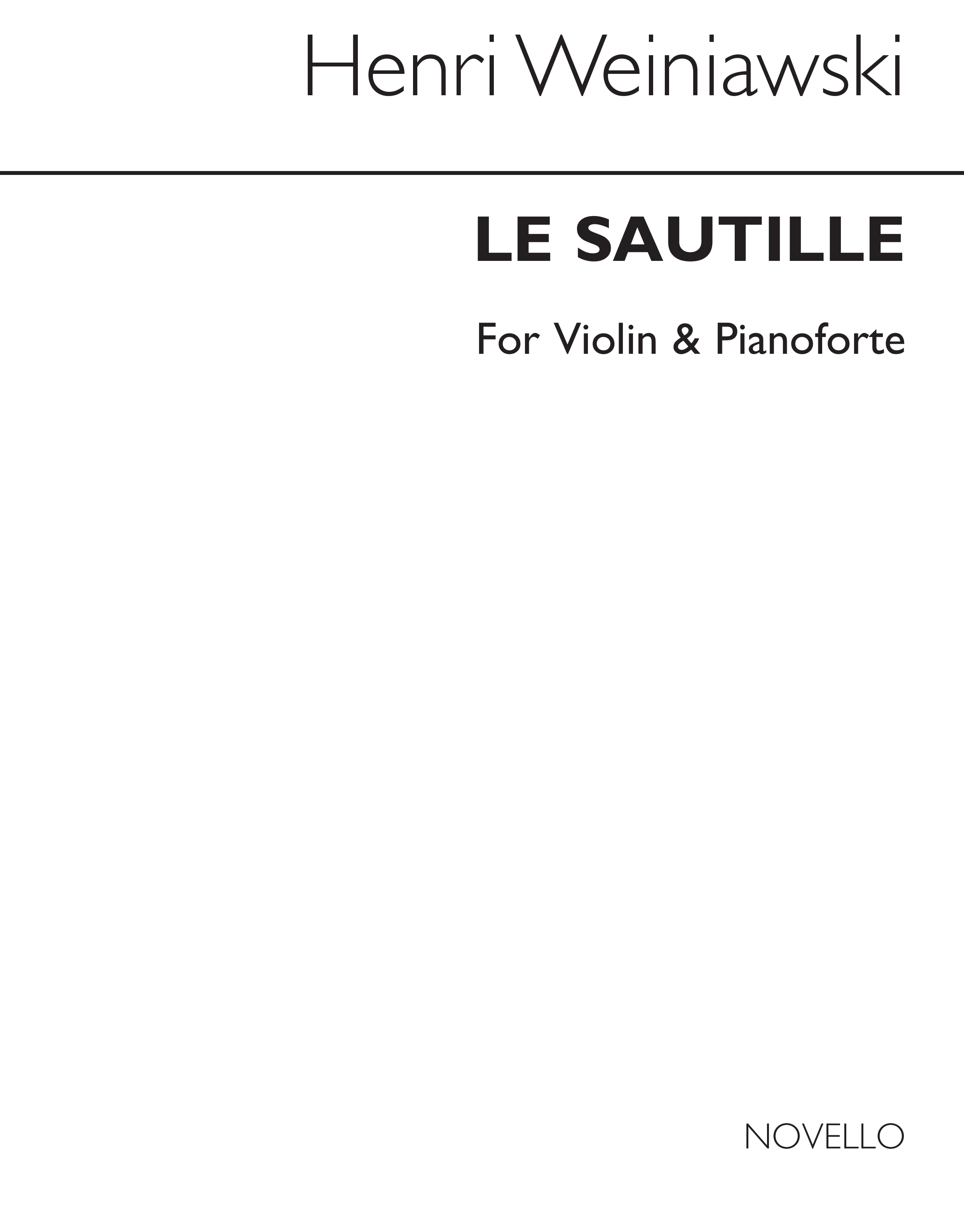 Wieniawski: Le Sautelle for Violin and Piano