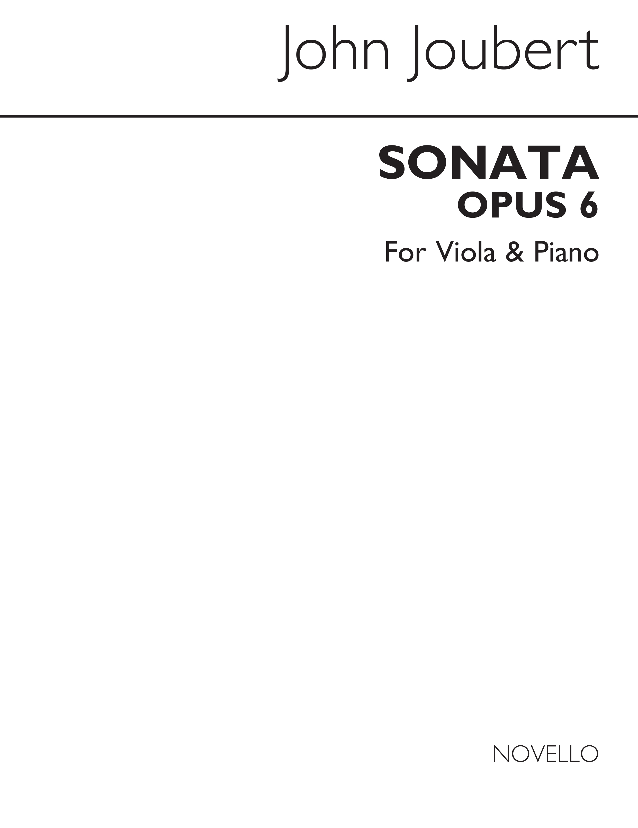 Joubert: Sonata for Viola and Piano