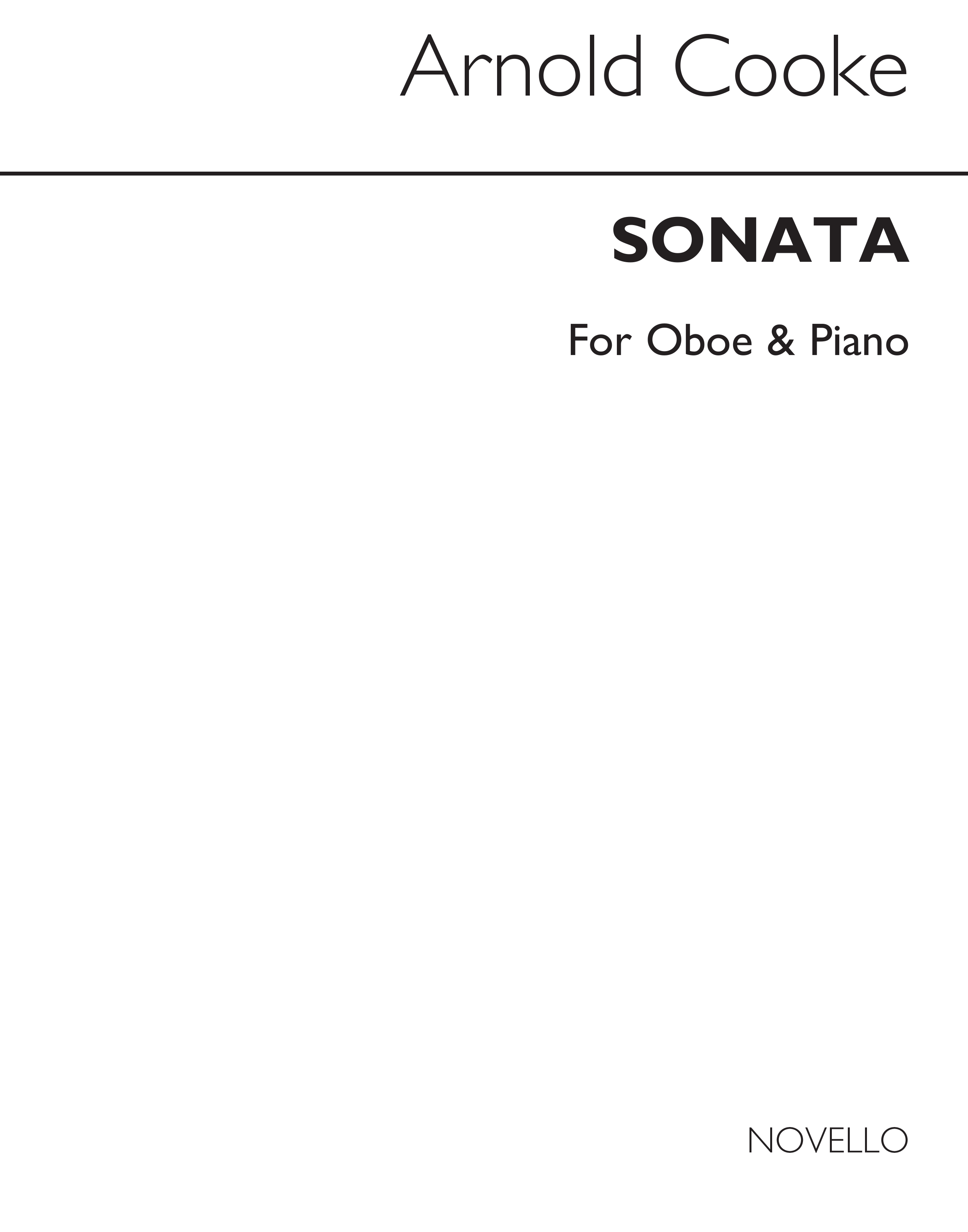 Arnold Cooke: Sonata Oboe/Pf