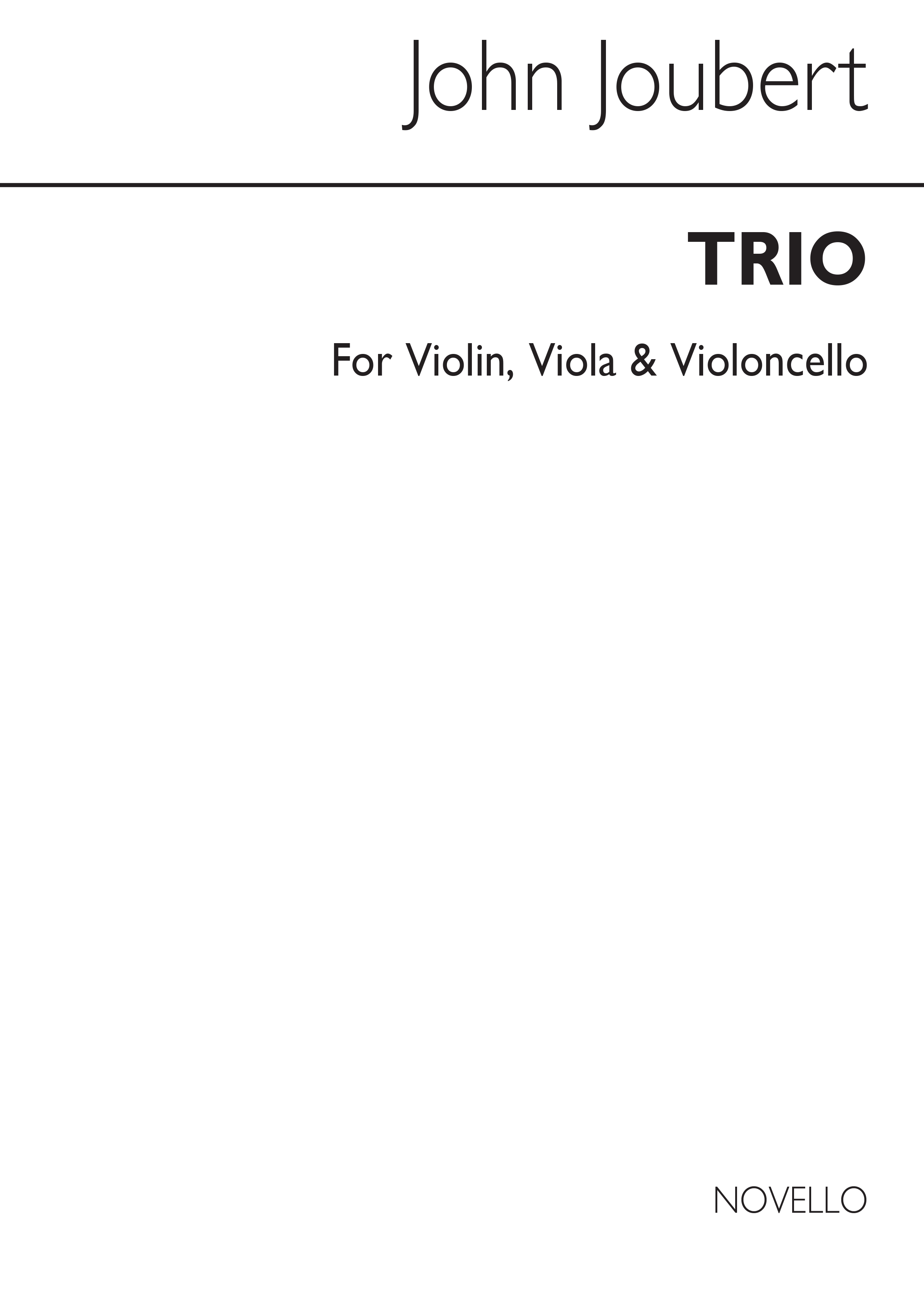 Joubert: Trio For Violin, Viola And Cello (Parts)