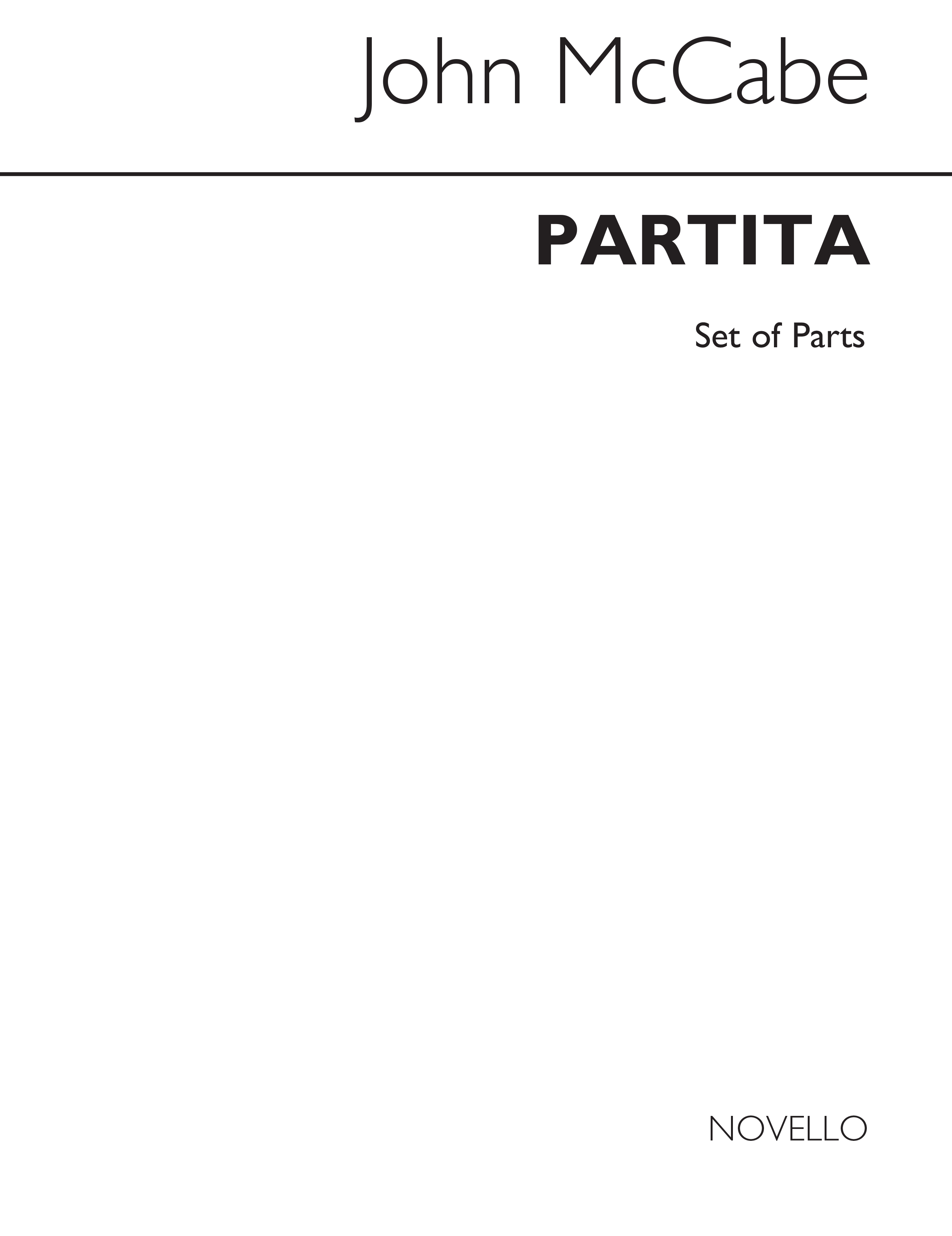 McCabe: Partita For String Quartet (Parts)