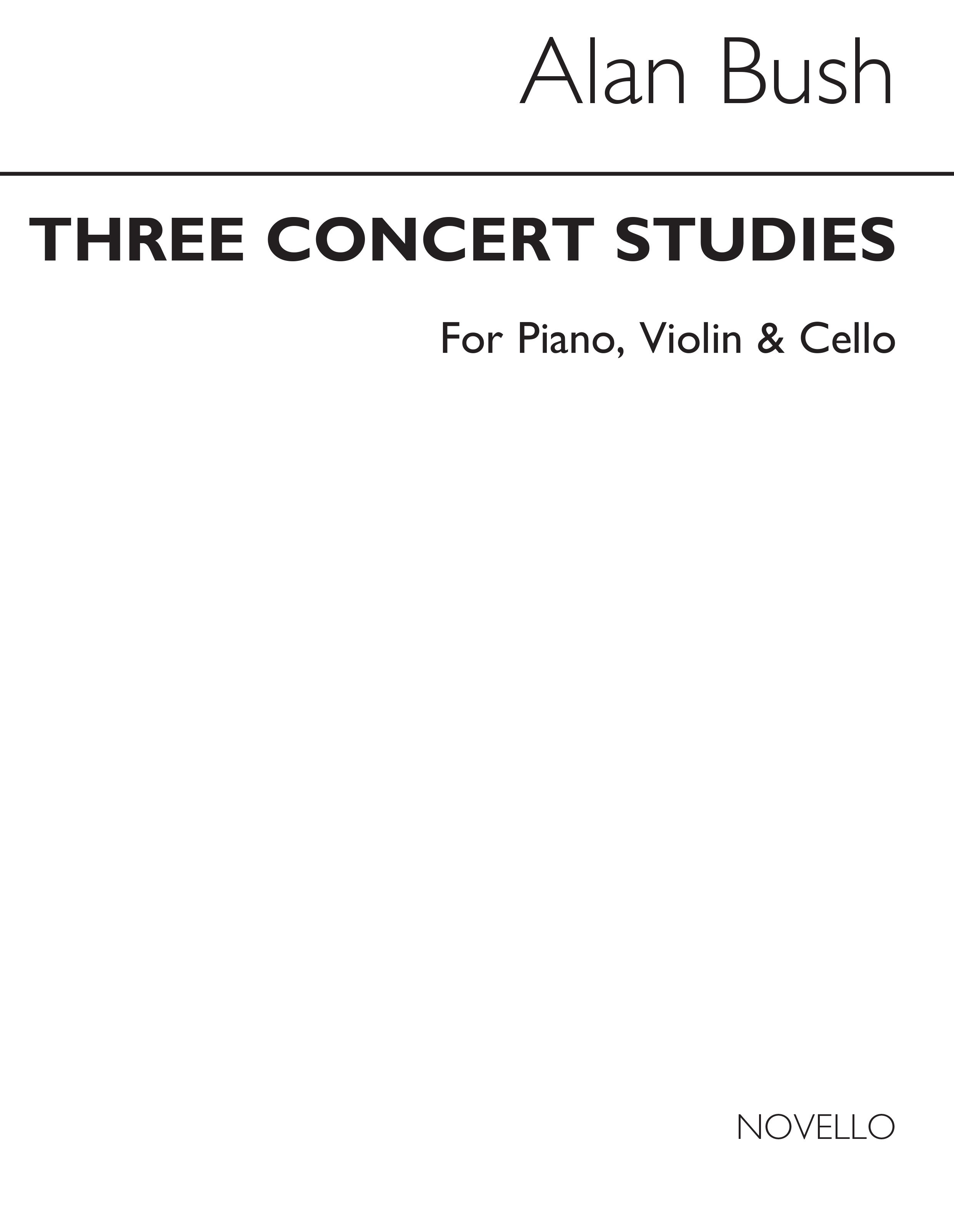 Alan Bush: Three Concert Studies Op.31 Piano Trio