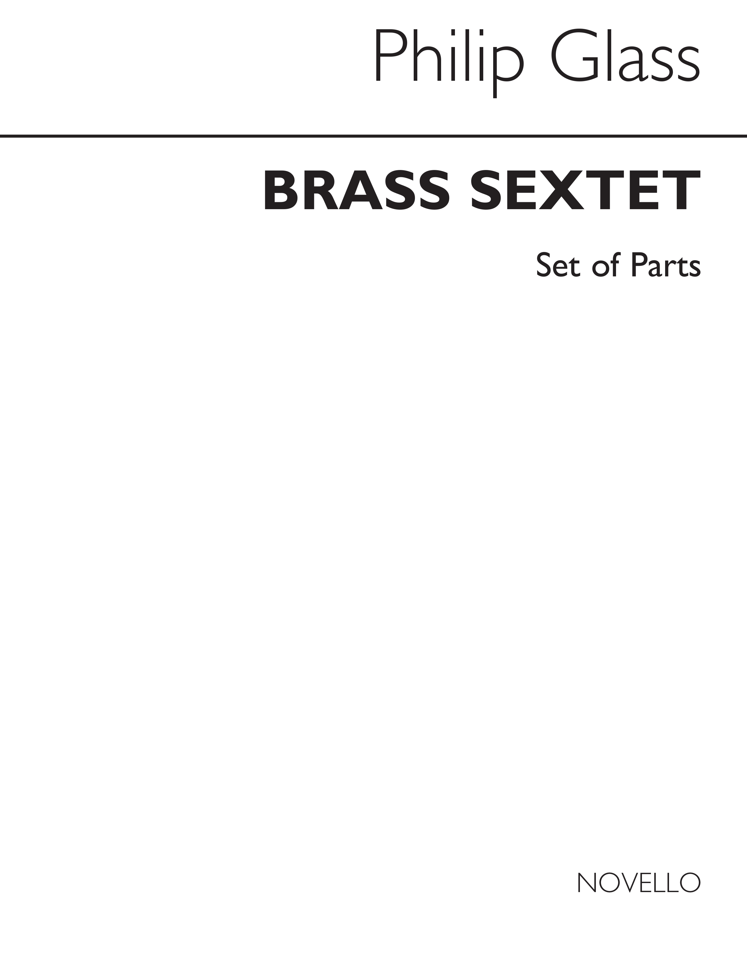 Glass: Brass Sextet (Parts)