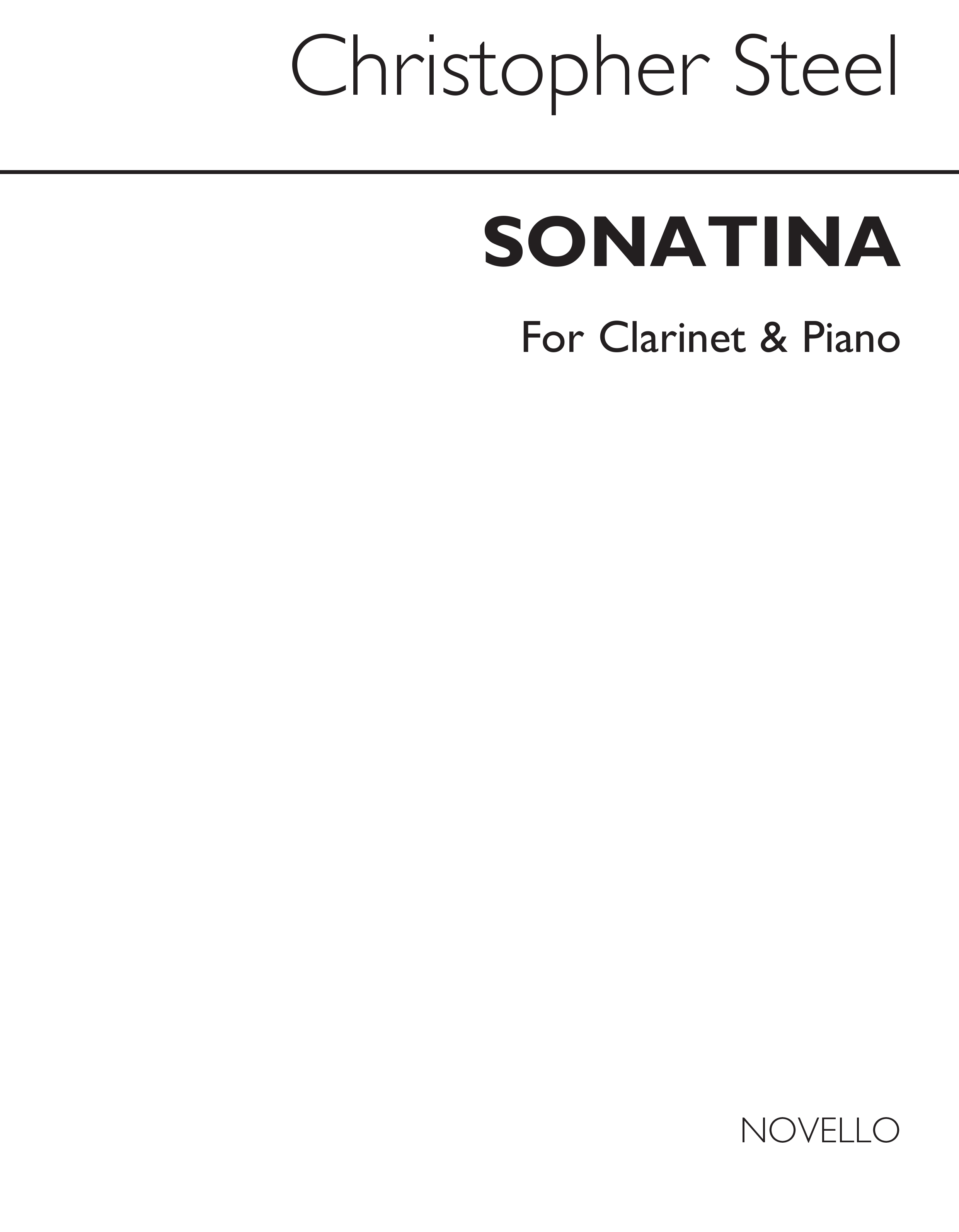 Steel: Sonatina For Clarinet And Piano