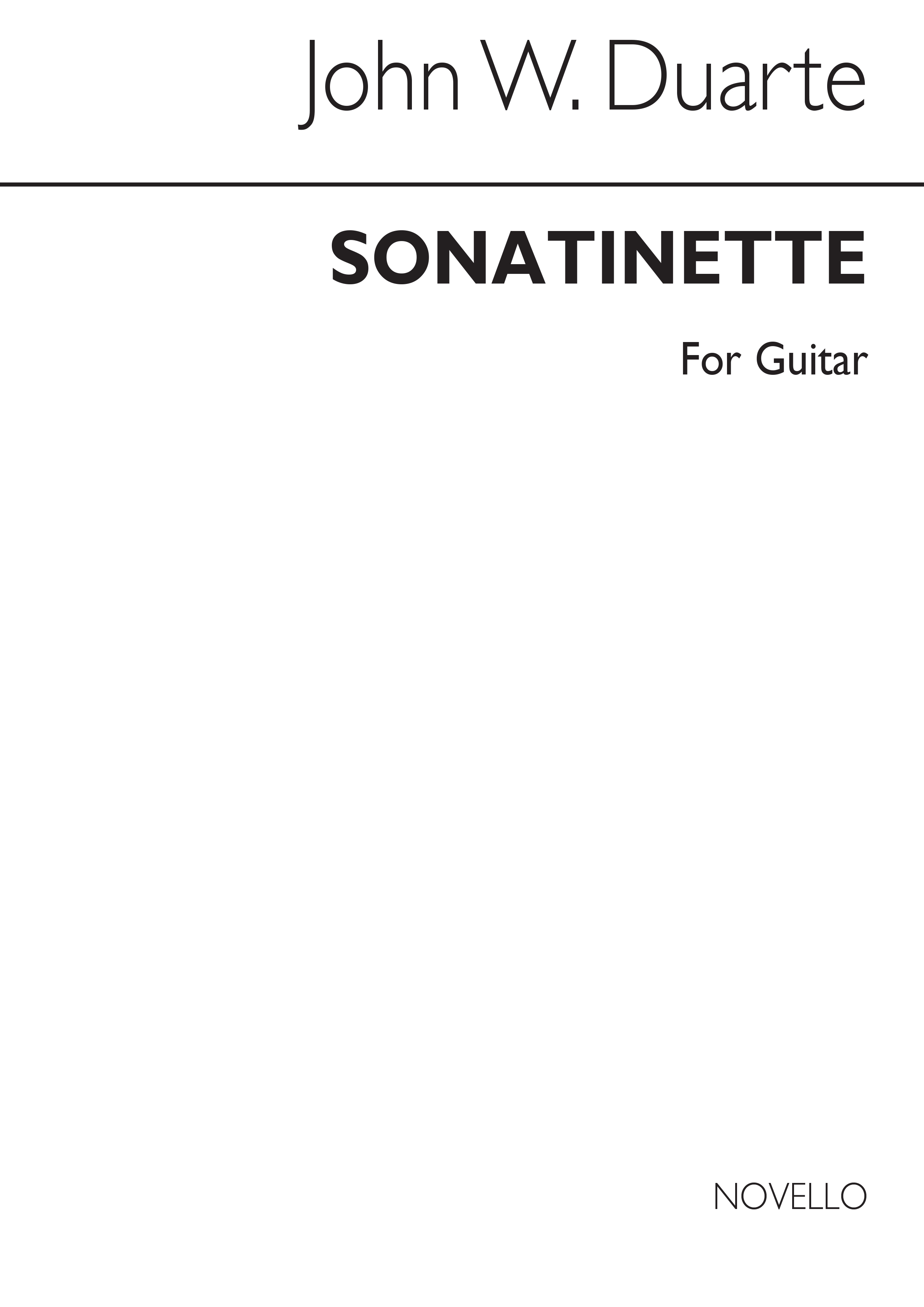 Duarte Sonatinette For Guitar
