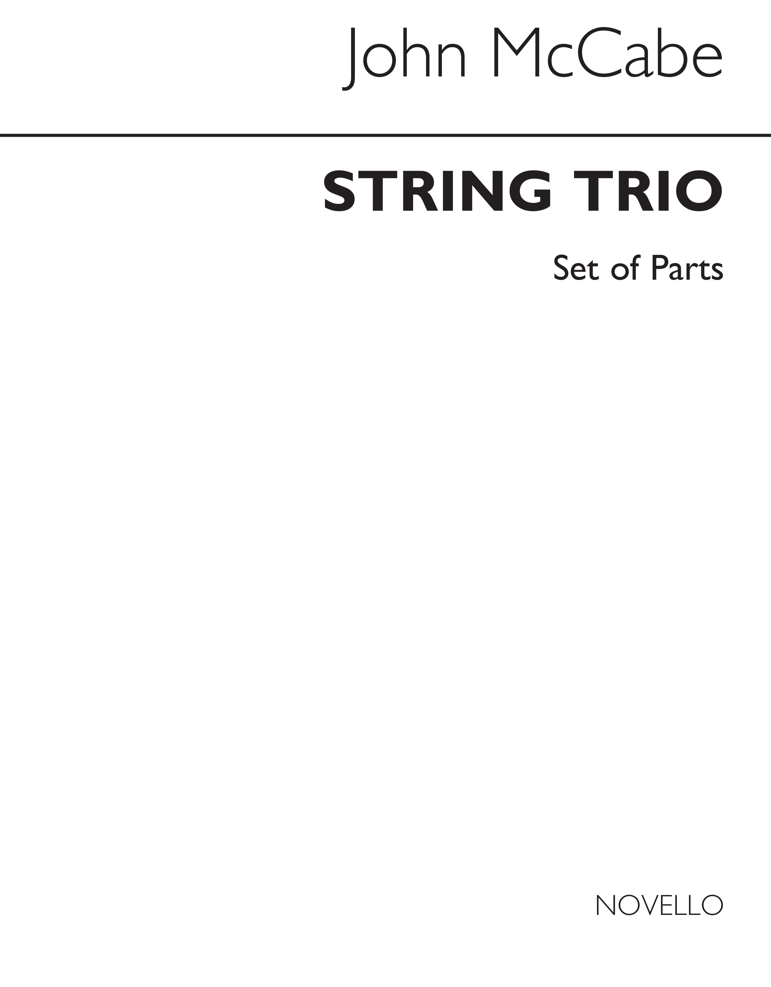 McCabe: String Trio Op.37 (Parts)